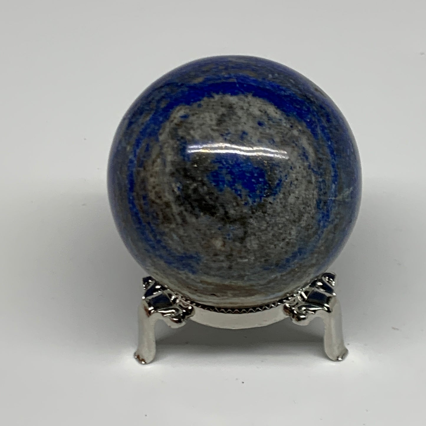 0.79 lbs, 2.4" (60mm), Lapis Lazuli Sphere Ball Gemstone @Afghanistan, B33157