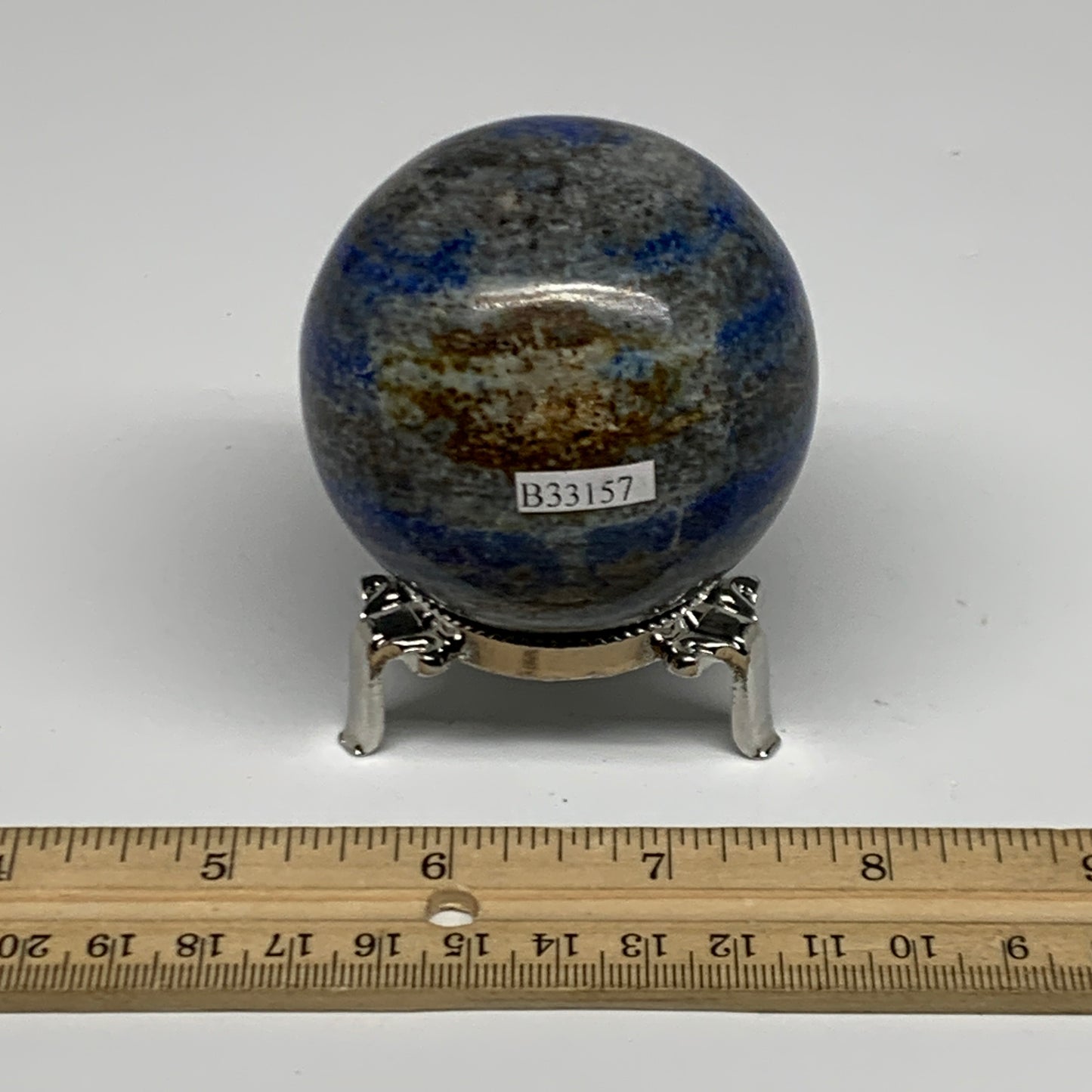 0.79 lbs, 2.4" (60mm), Lapis Lazuli Sphere Ball Gemstone @Afghanistan, B33157