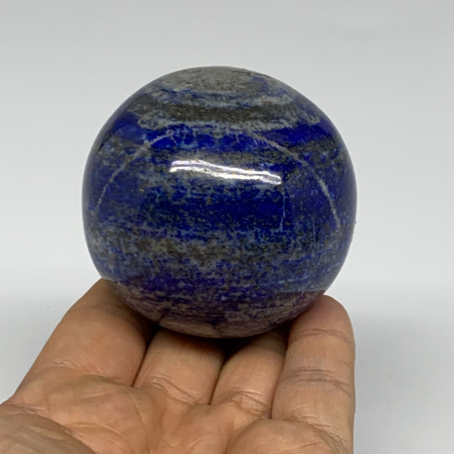 0.79 lbs, 2.4" (60mm), Lapis Lazuli Sphere Ball Gemstone @Afghanistan, B33158