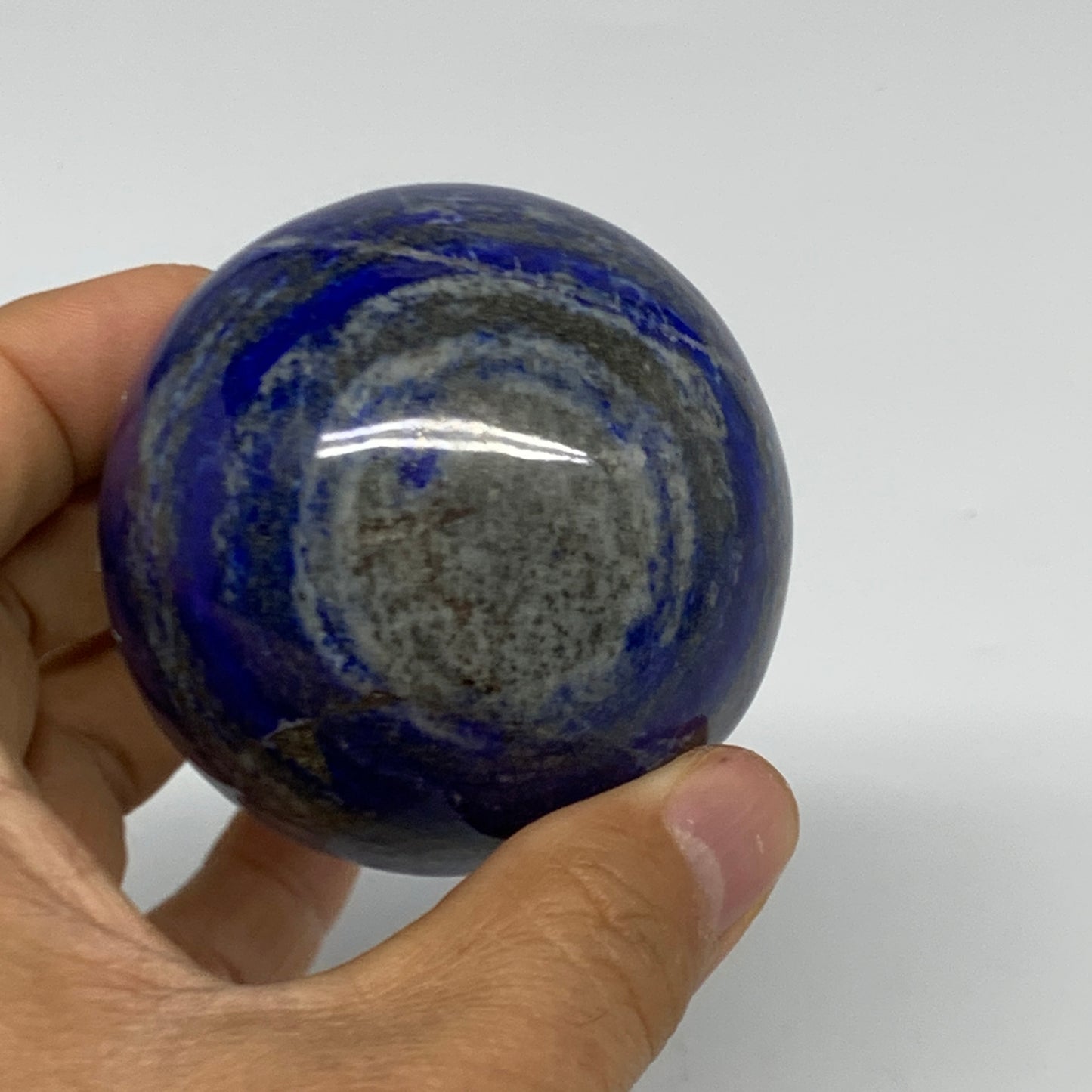 0.79 lbs, 2.4" (60mm), Lapis Lazuli Sphere Ball Gemstone @Afghanistan, B33158