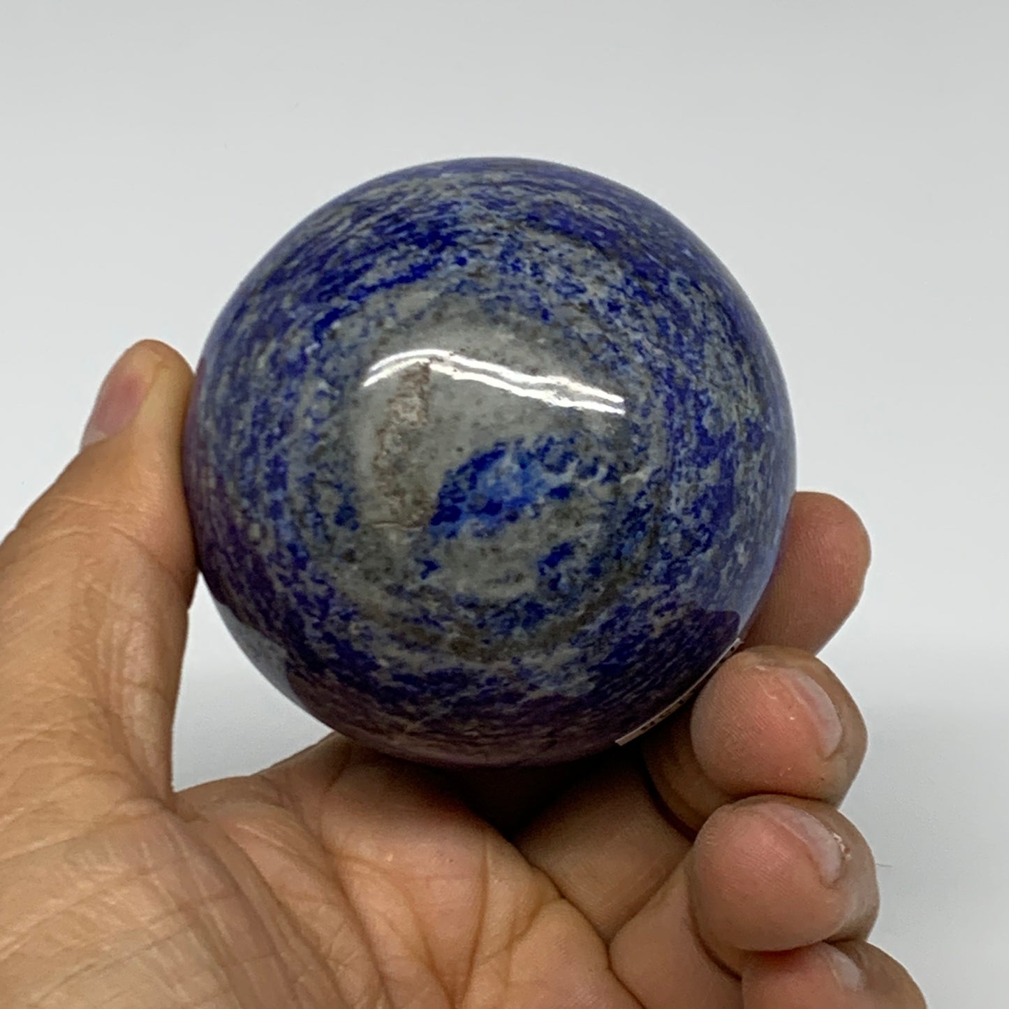 0.79 lbs, 2.4" (60mm), Lapis Lazuli Sphere Ball Gemstone @Afghanistan, B33158