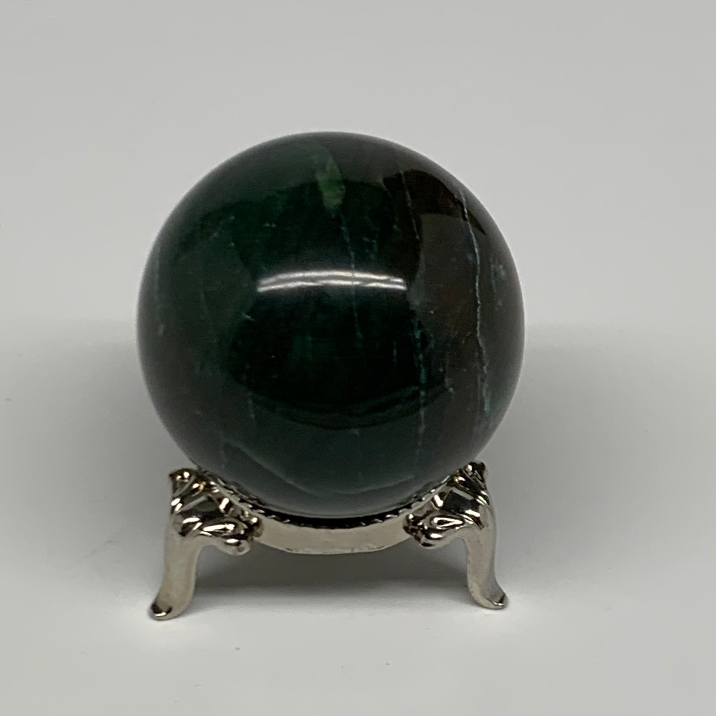 114.8g, 1.7"(43mm) Green Zade Stone Sphere Gemstone,Healing Crystal, B27153