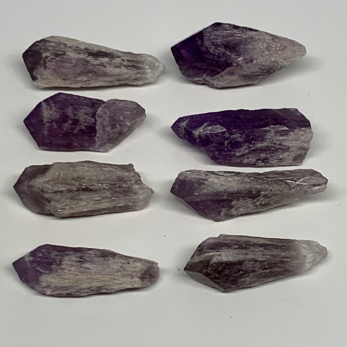 118.4g, 1.7" - 2", 8pcs, Amethyst Point Polished Rough lower part @Brazil, B2884