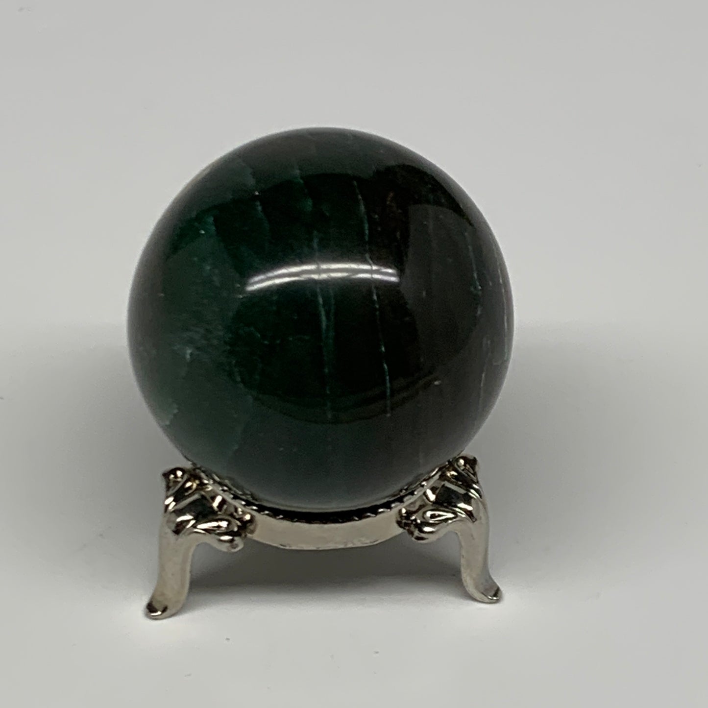 114.8g, 1.7"(43mm) Green Zade Stone Sphere Gemstone,Healing Crystal, B27153