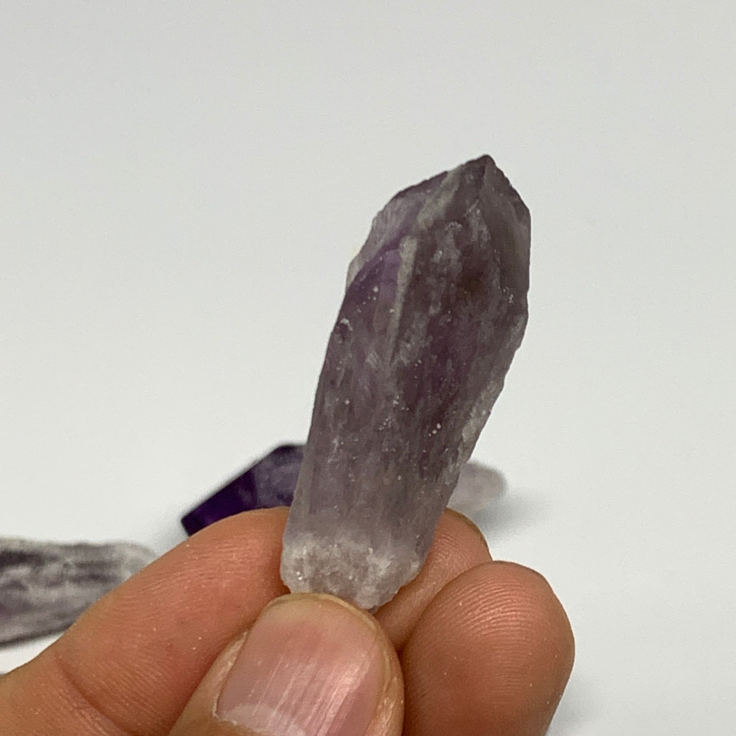 118.4g, 1.7" - 2", 8pcs, Amethyst Point Polished Rough lower part @Brazil, B2884