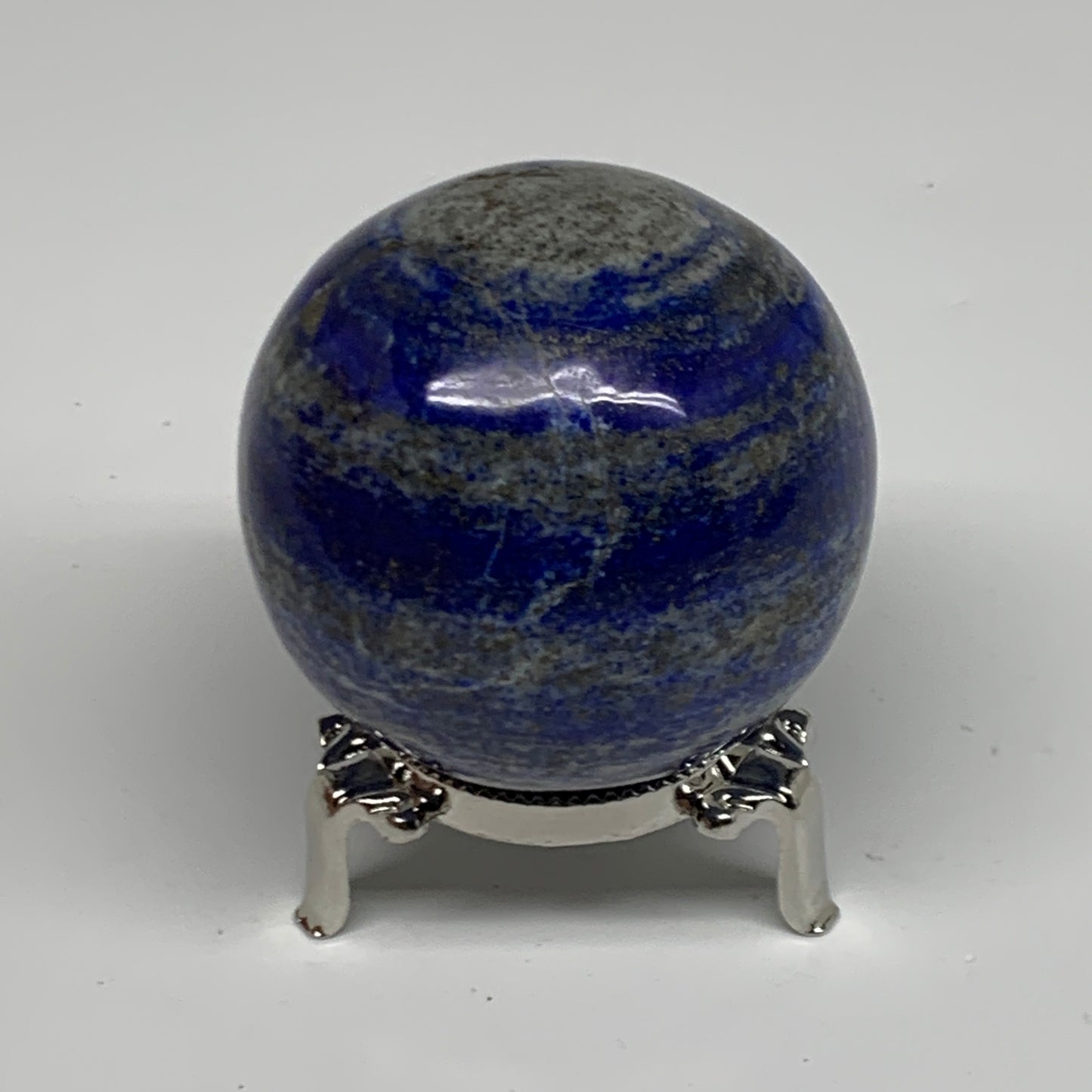 0.79 lbs, 2.4" (60mm), Lapis Lazuli Sphere Ball Gemstone @Afghanistan, B33158