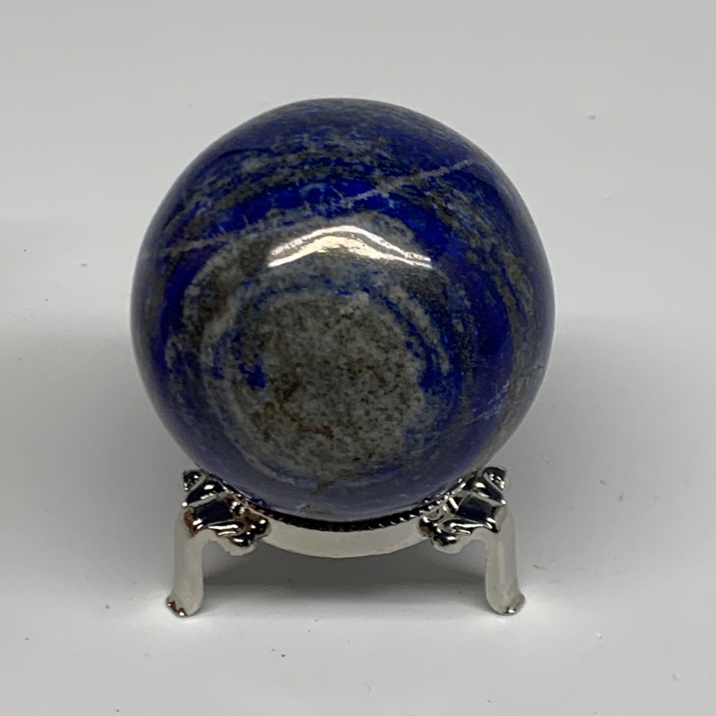 0.79 lbs, 2.4" (60mm), Lapis Lazuli Sphere Ball Gemstone @Afghanistan, B33158