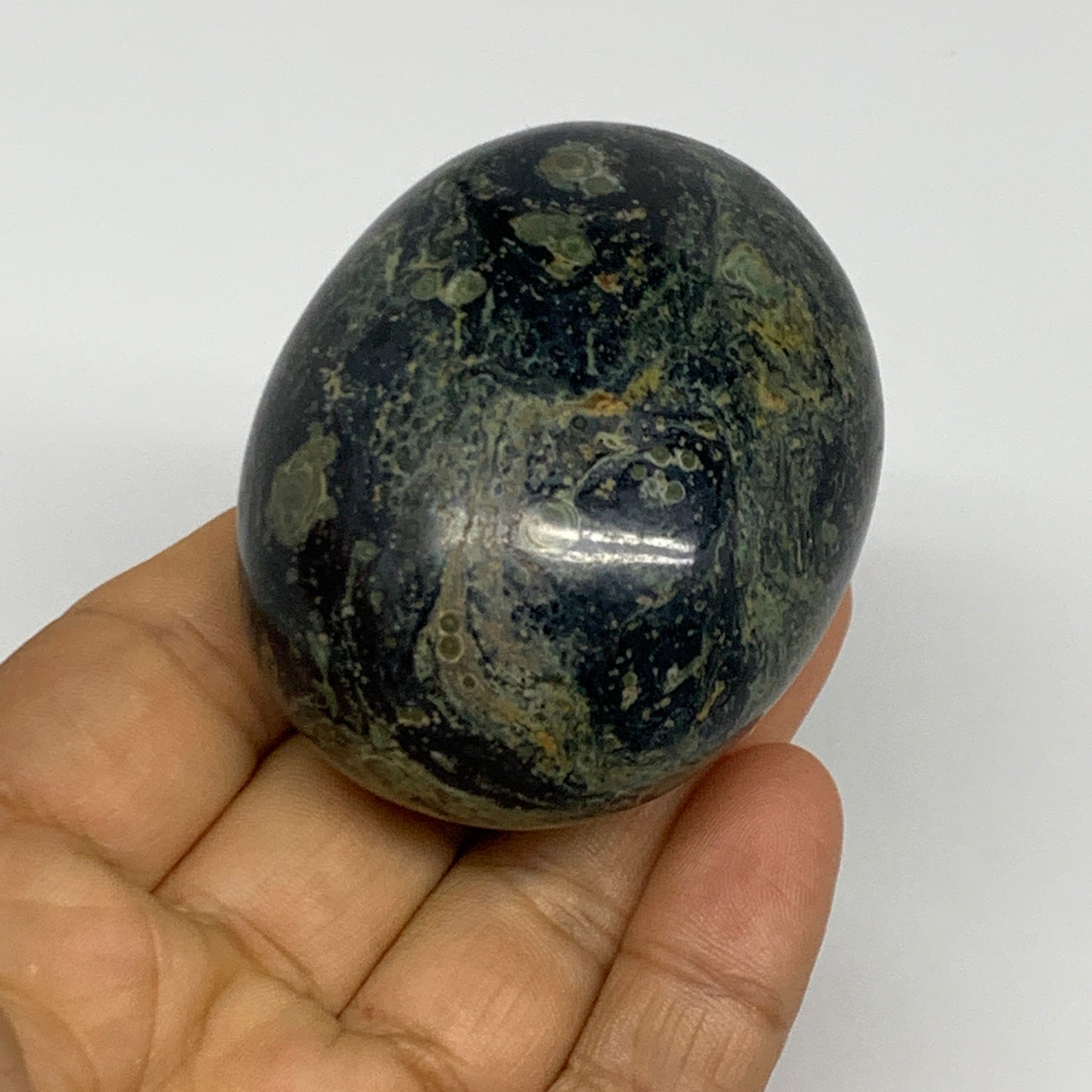 153.8g, 2.4"x1.9"x1.4", Crocodile Kambaba Jasper Palm-Stone @Madagascar, B28048