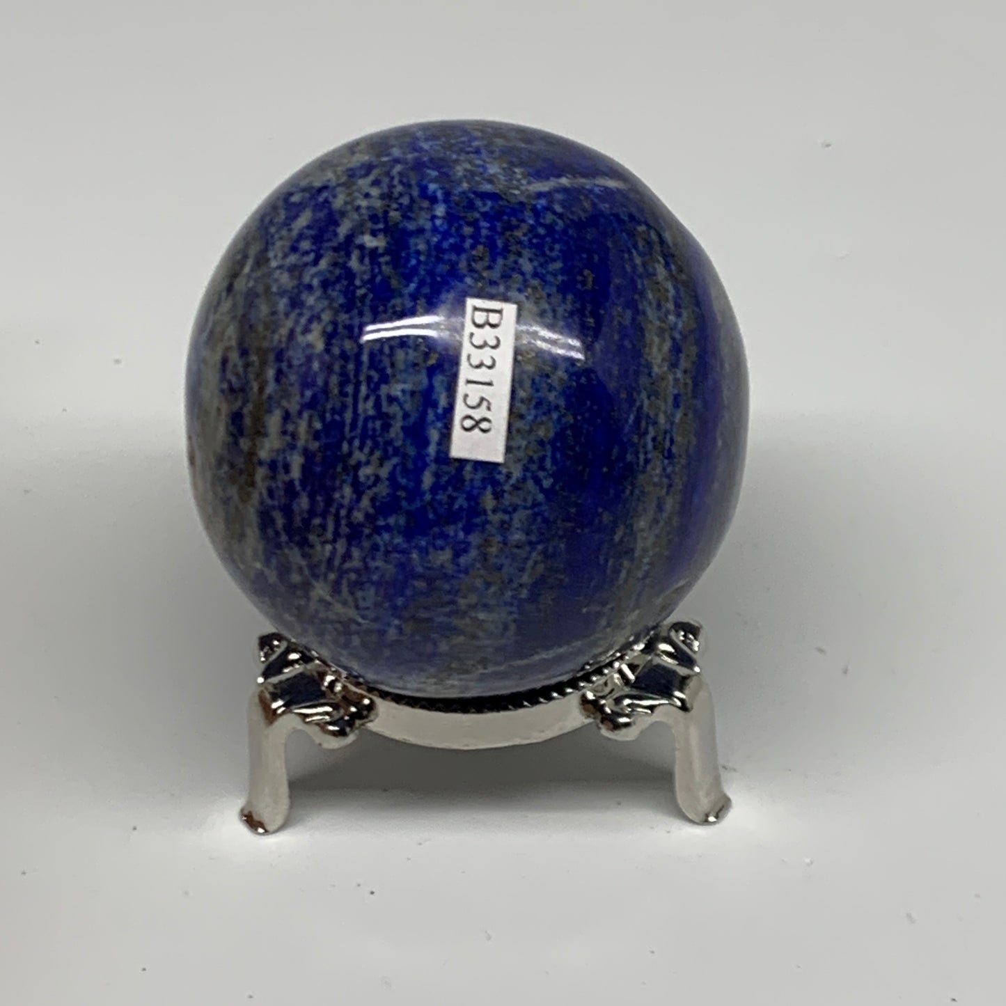 0.79 lbs, 2.4" (60mm), Lapis Lazuli Sphere Ball Gemstone @Afghanistan, B33158