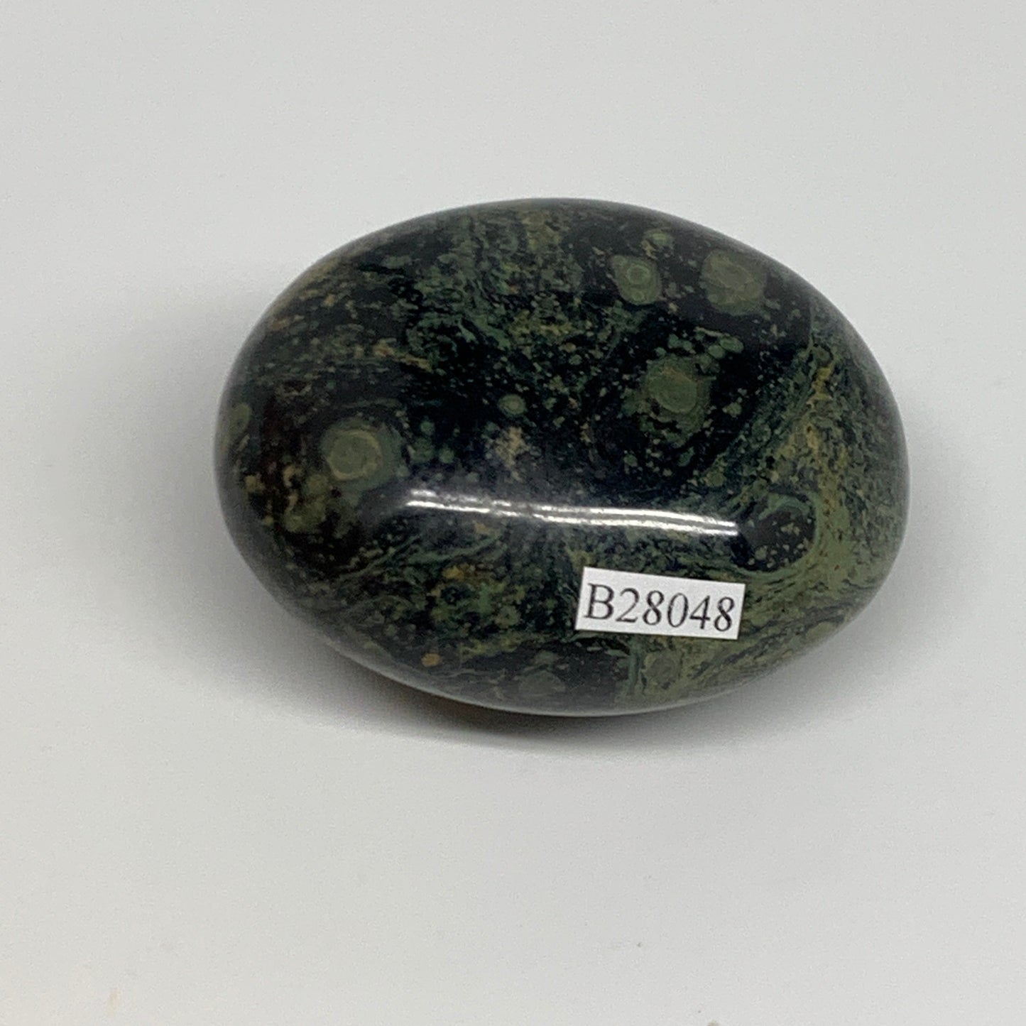 153.8g, 2.4"x1.9"x1.4", Crocodile Kambaba Jasper Palm-Stone @Madagascar, B28048