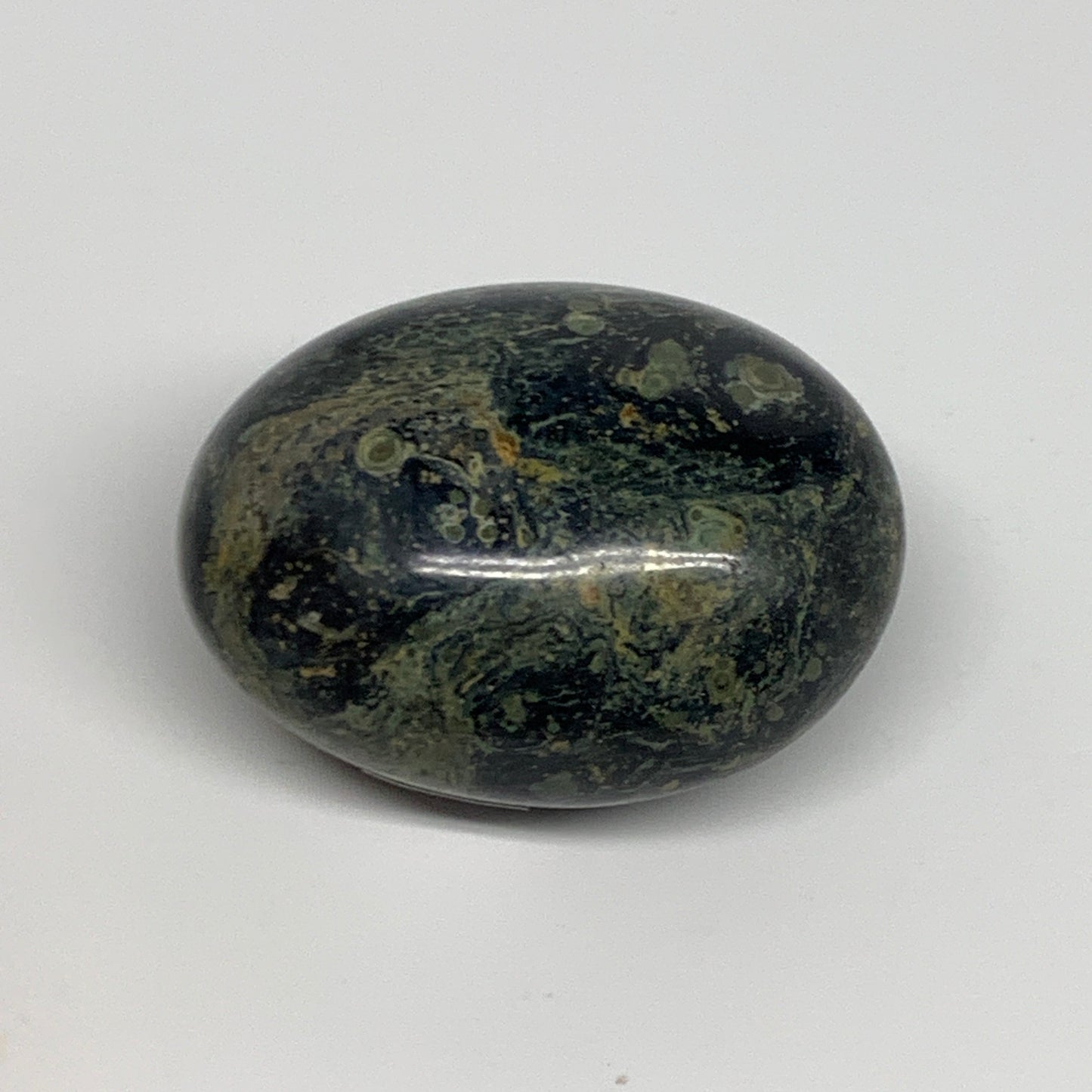 153.8g, 2.4"x1.9"x1.4", Crocodile Kambaba Jasper Palm-Stone @Madagascar, B28048