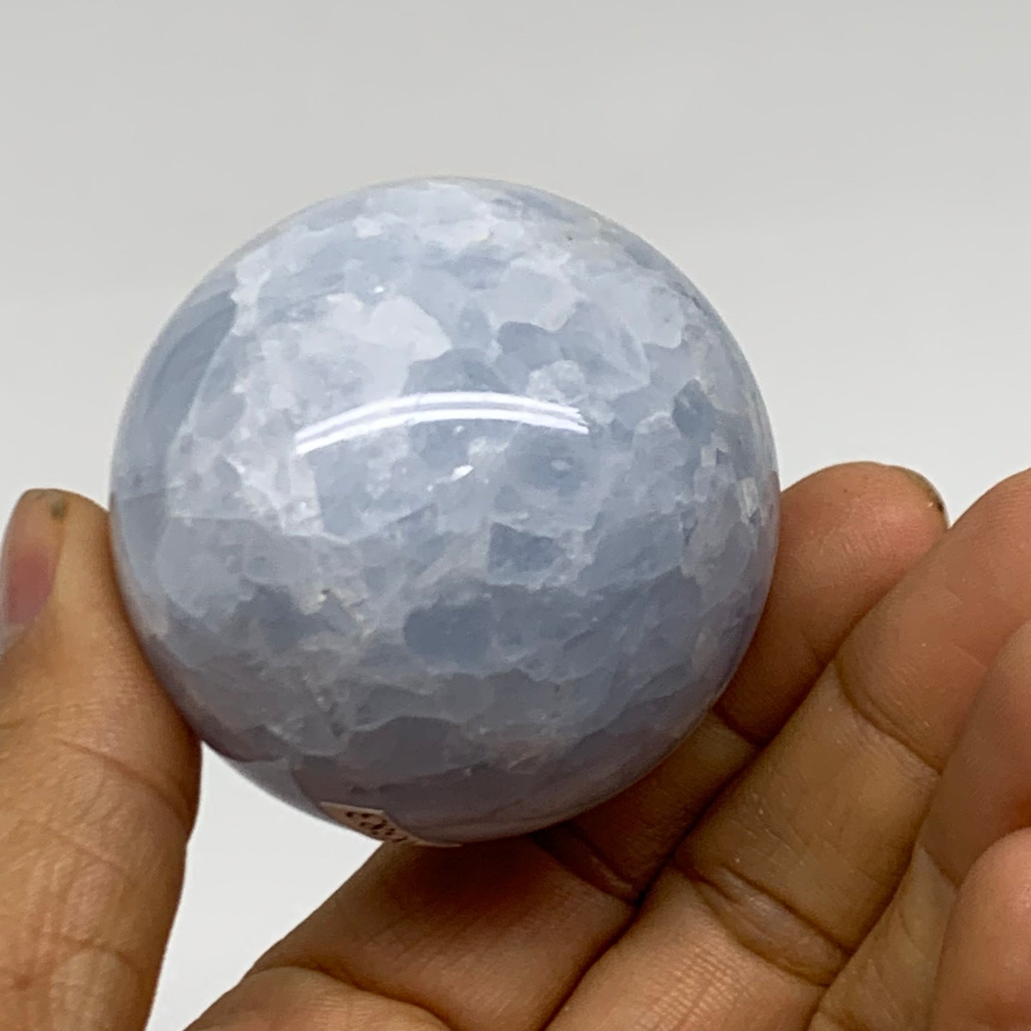 0.38lbs, 1.9" (50mm), Blue Calcite Spheres Gemstones, B38383