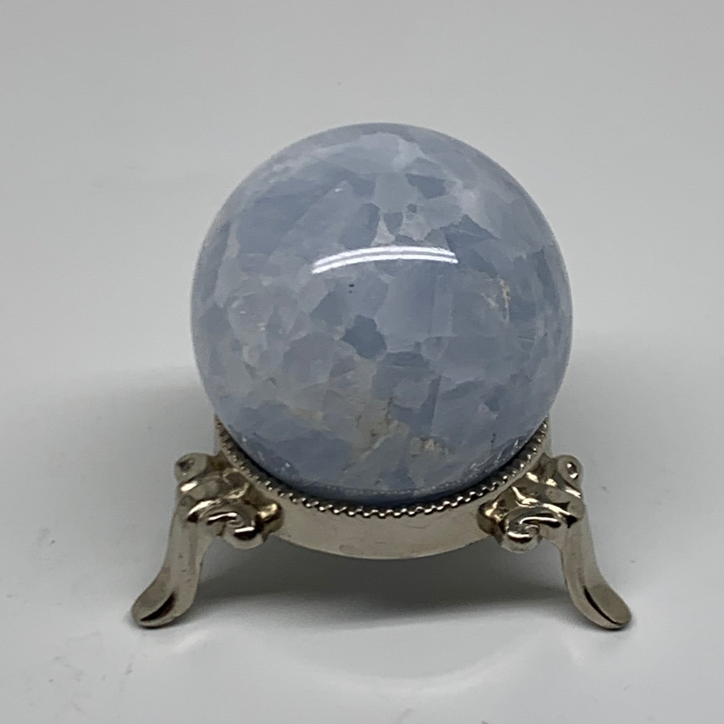 0.38lbs, 1.9" (50mm), Blue Calcite Spheres Gemstones, B38383