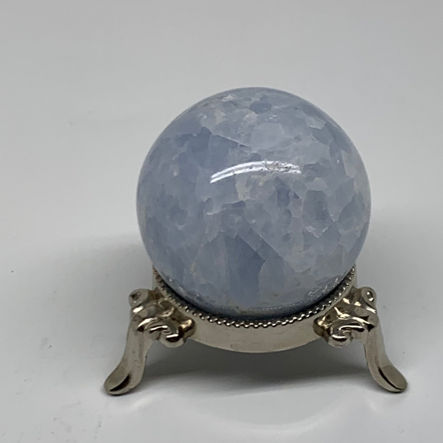 0.38lbs, 1.9" (50mm), Blue Calcite Spheres Gemstones, B38383