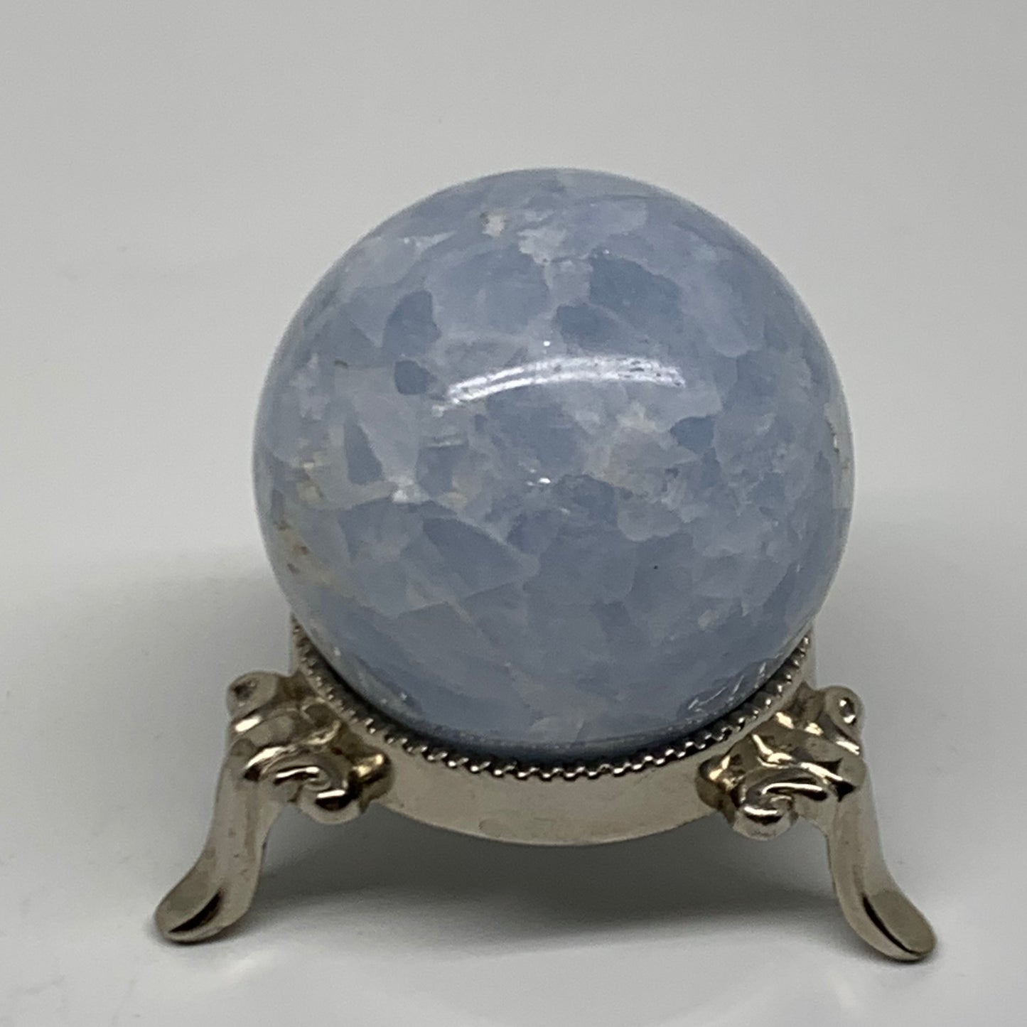 0.38lbs, 1.9" (50mm), Blue Calcite Spheres Gemstones, B38383