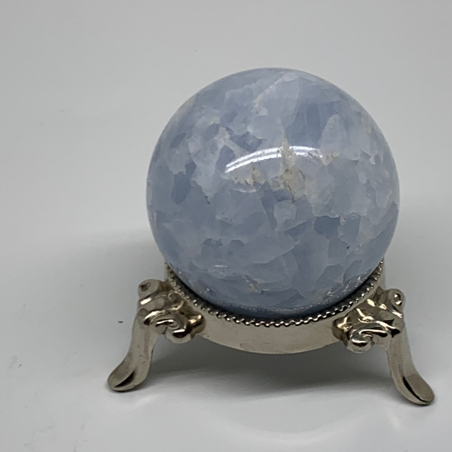 0.38lbs, 1.9" (50mm), Blue Calcite Spheres Gemstones, B38383