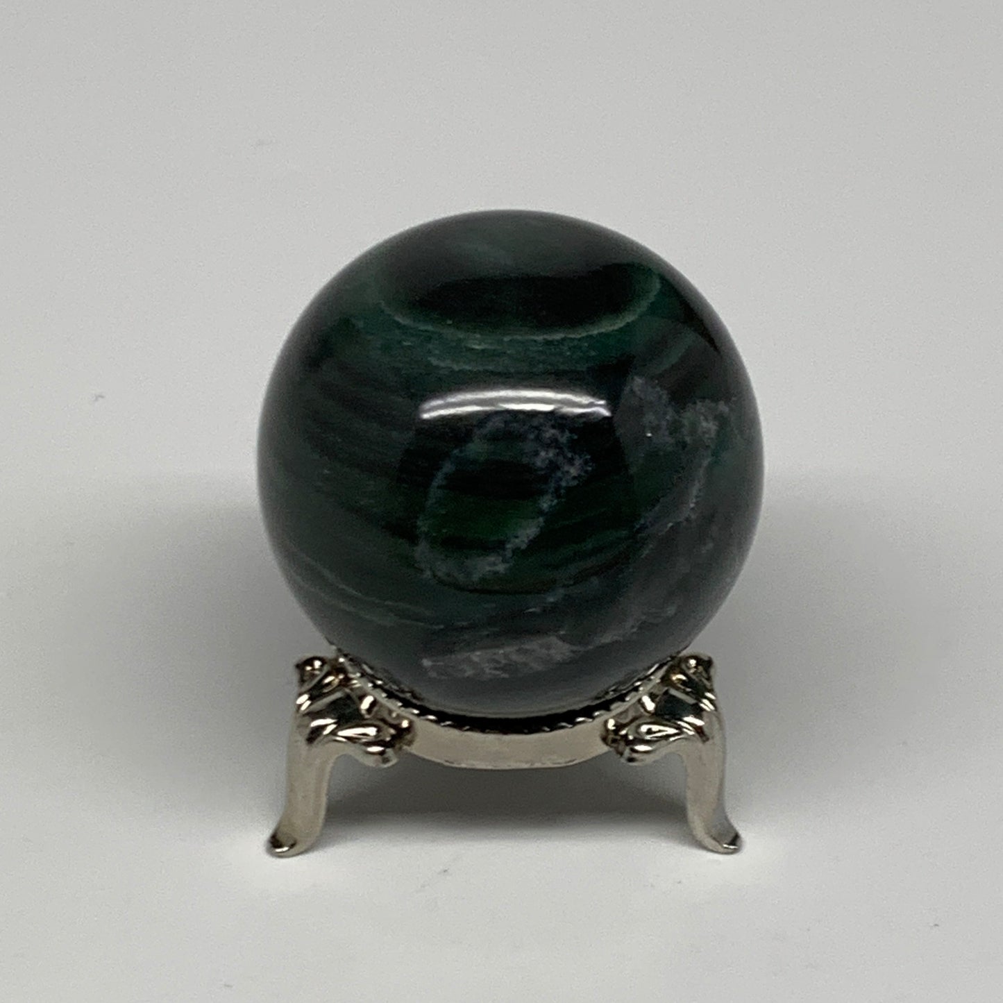 115.5g, 1.7"(43mm) Green Zade Stone Sphere Gemstone,Healing Crystal, B27156