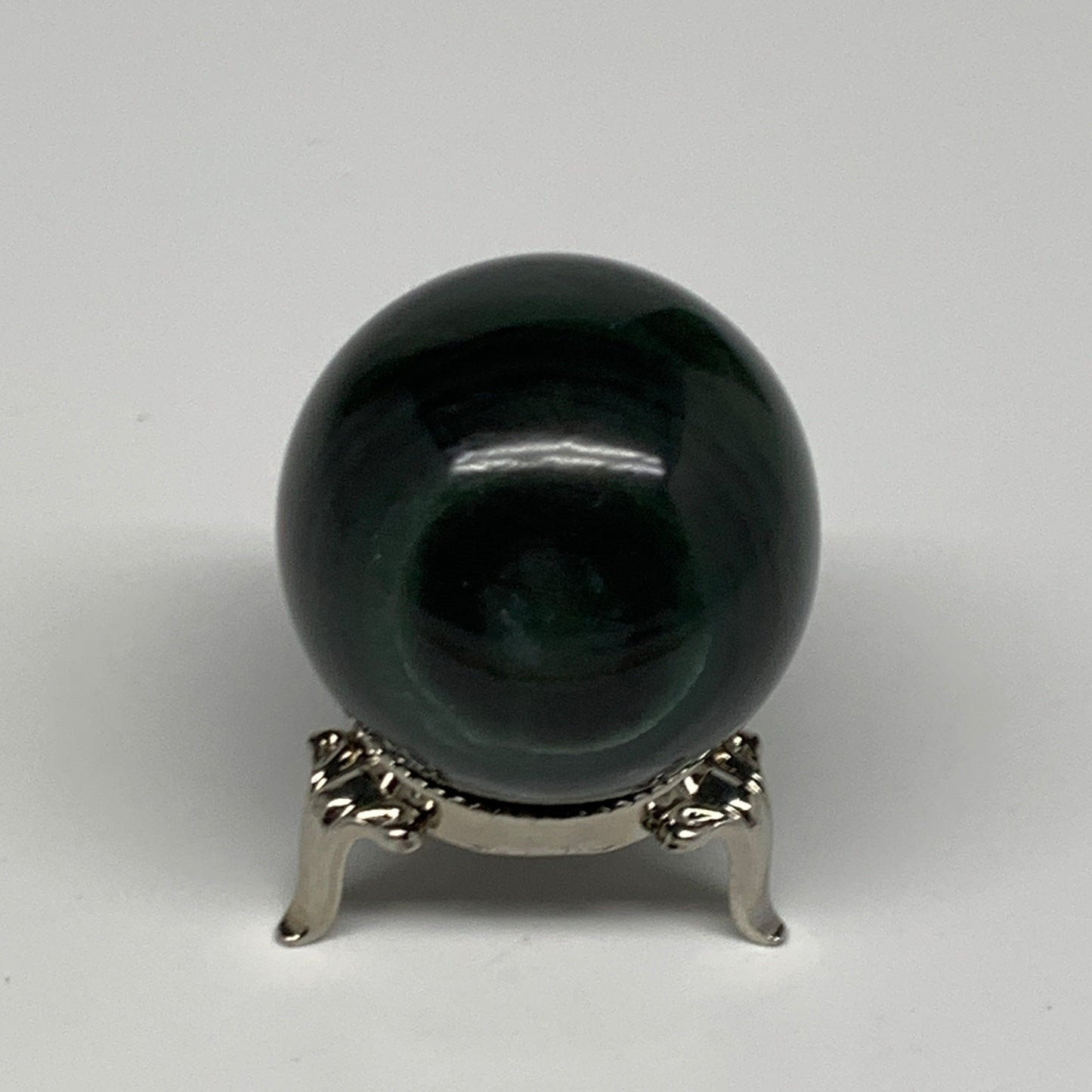 115.5g, 1.7"(43mm) Green Zade Stone Sphere Gemstone,Healing Crystal, B27156