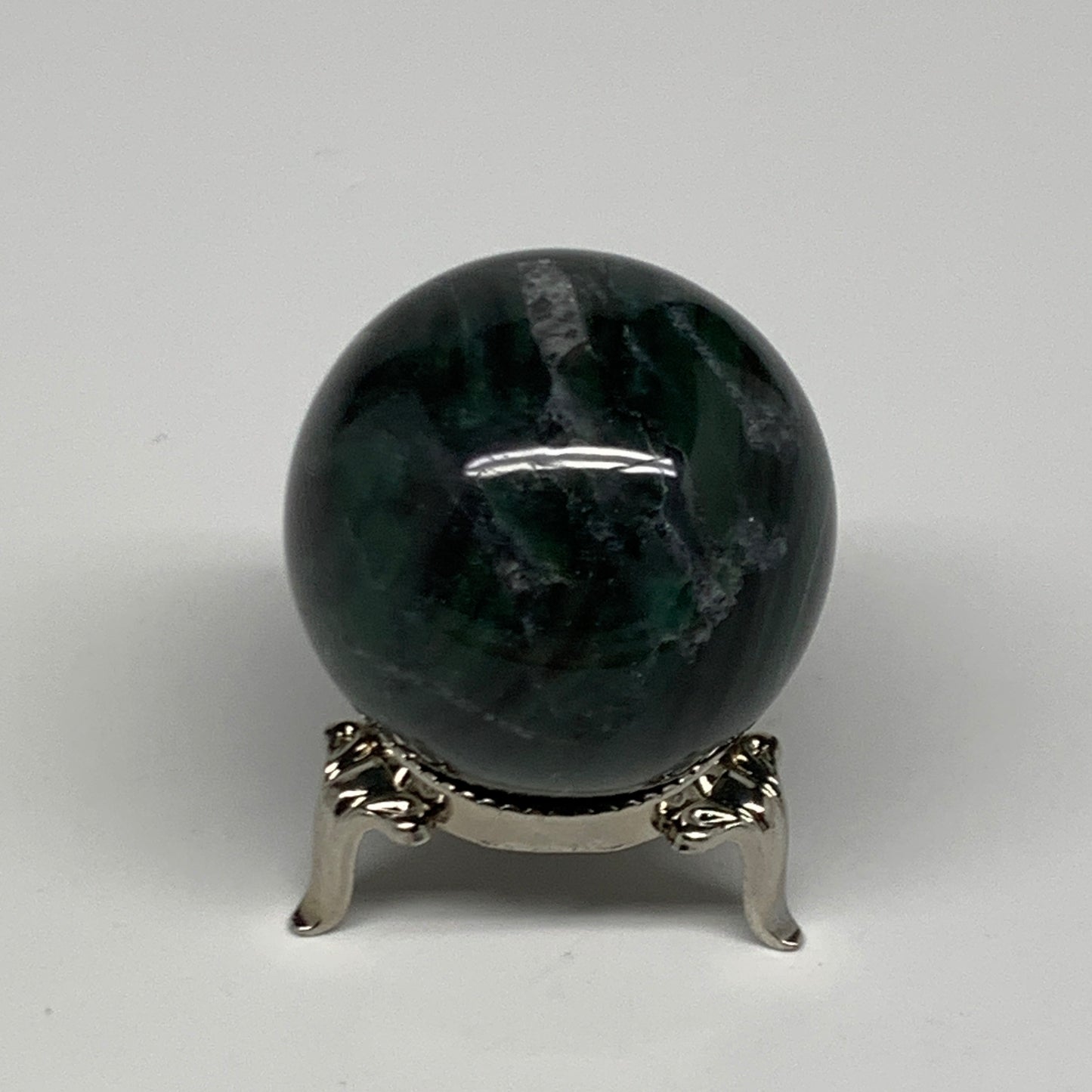 115.5g, 1.7"(43mm) Green Zade Stone Sphere Gemstone,Healing Crystal, B27156