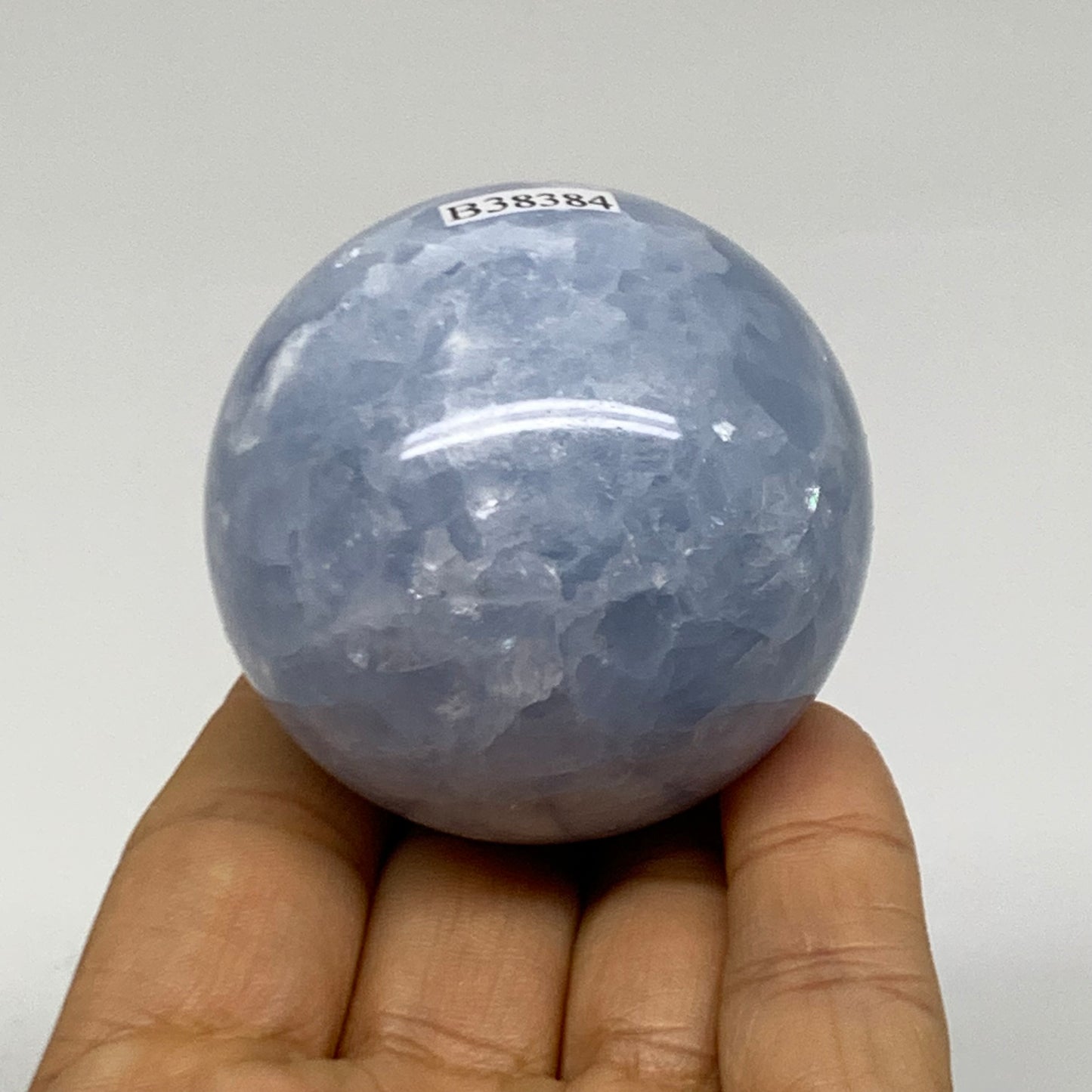 0.44 lbs, 2" (51mm), Blue Calcite Spheres Gemstones, B38384