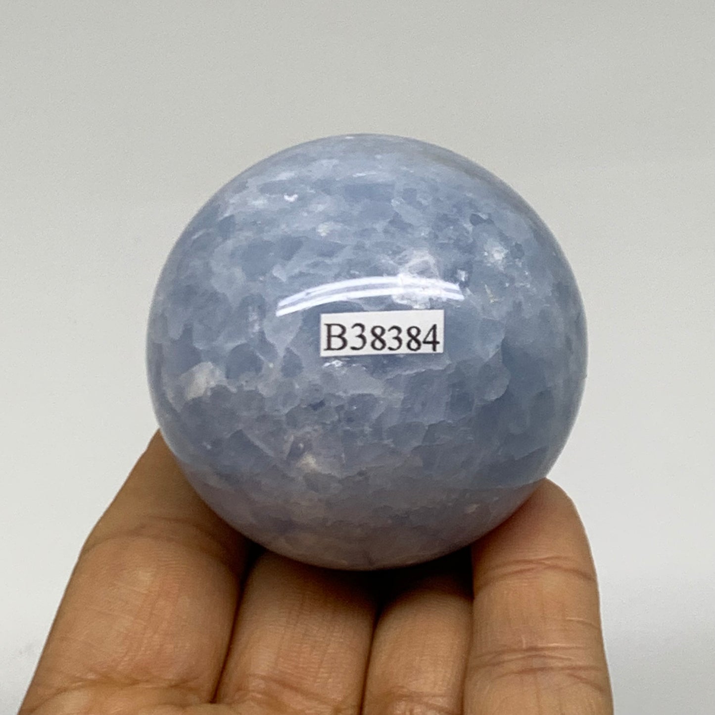 0.44 lbs, 2" (51mm), Blue Calcite Spheres Gemstones, B38384