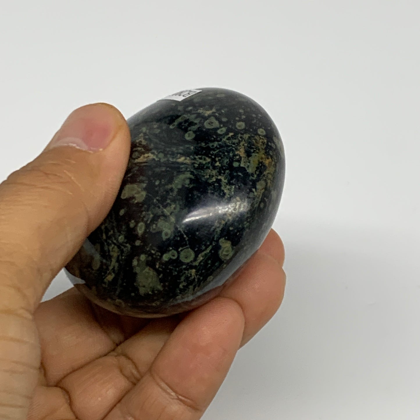 155.9g, 2.4"x2.2"x1.3", Crocodile Kambaba Jasper Palm-Stone @Madagascar, B28050