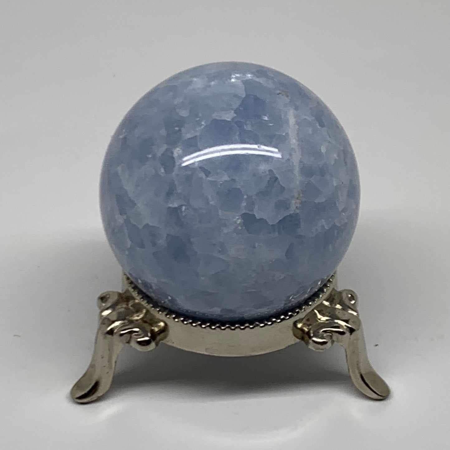 0.44 lbs, 2" (51mm), Blue Calcite Spheres Gemstones, B38384