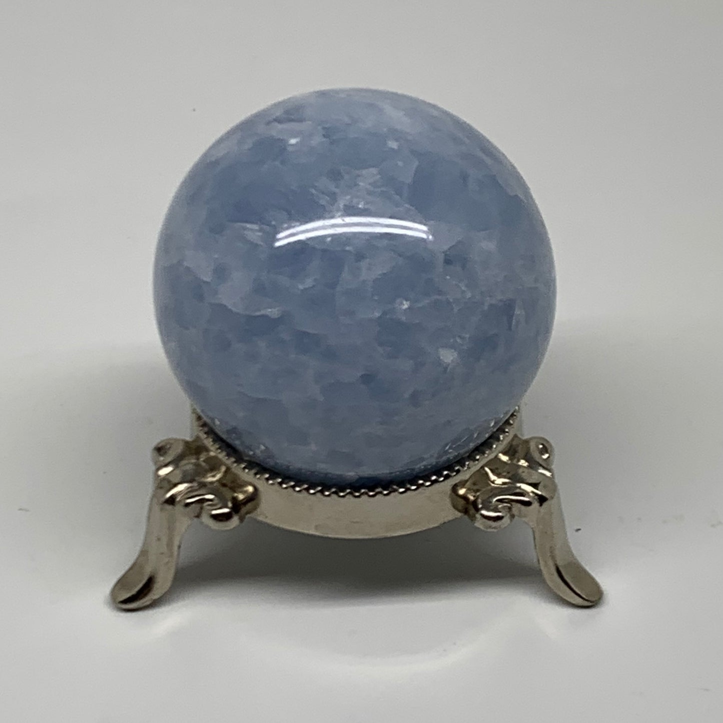 0.44 lbs, 2" (51mm), Blue Calcite Spheres Gemstones, B38384
