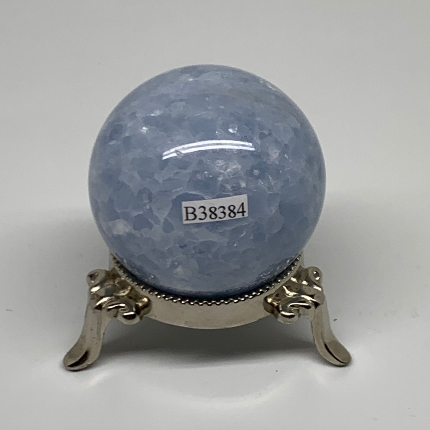 0.44 lbs, 2" (51mm), Blue Calcite Spheres Gemstones, B38384