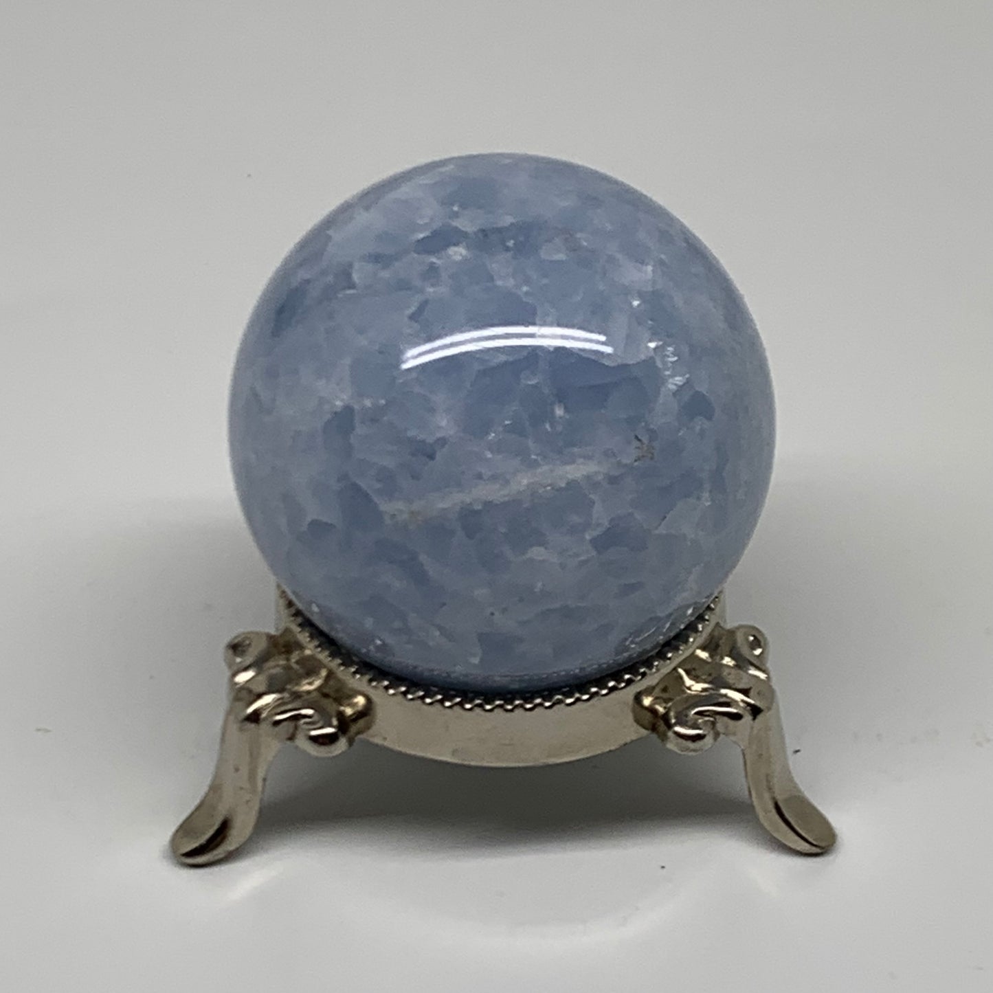 0.44 lbs, 2" (51mm), Blue Calcite Spheres Gemstones, B38384