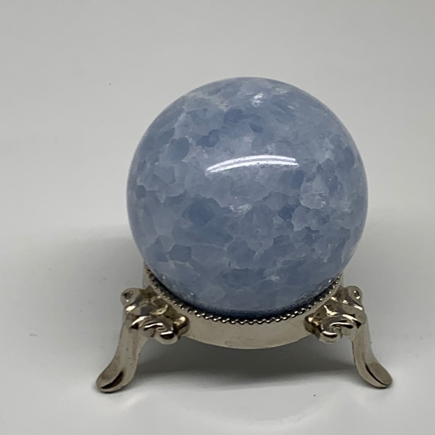 0.44 lbs, 2" (51mm), Blue Calcite Spheres Gemstones, B38384