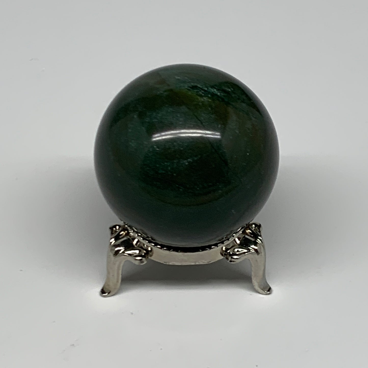 114g, 1.7"(42mm) Green Zade Stone Sphere Gemstone,Healing Crystal, B27158