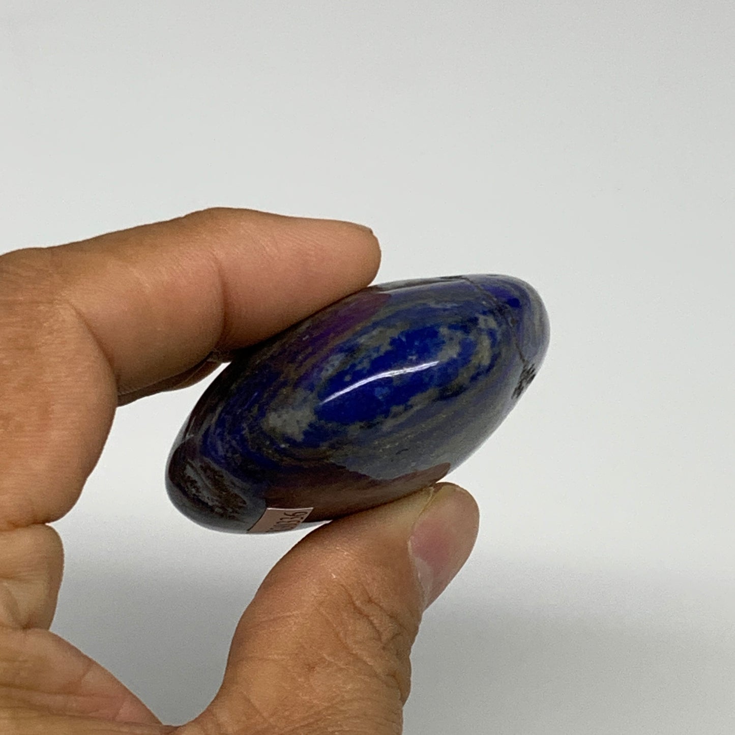 111.8g,2.4"x1.9"x0.9", Natural Lapis Lazuli Palm Stone @Afghanistan, B30336