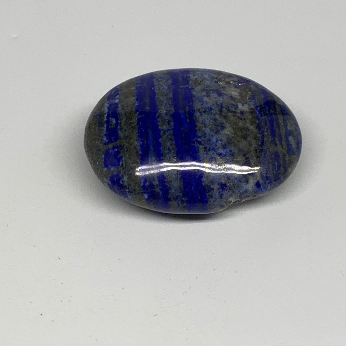 111.8g,2.4"x1.9"x0.9", Natural Lapis Lazuli Palm Stone @Afghanistan, B30336