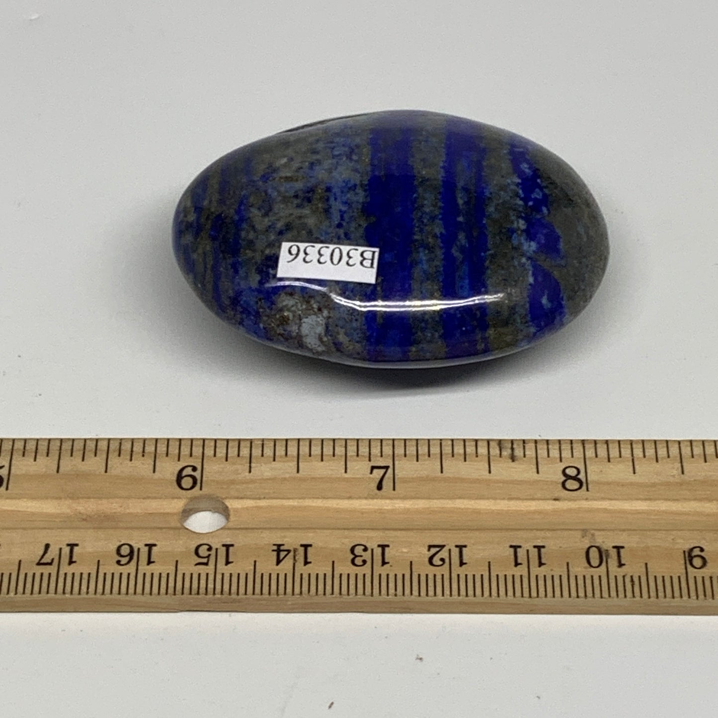 111.8g,2.4"x1.9"x0.9", Natural Lapis Lazuli Palm Stone @Afghanistan, B30336