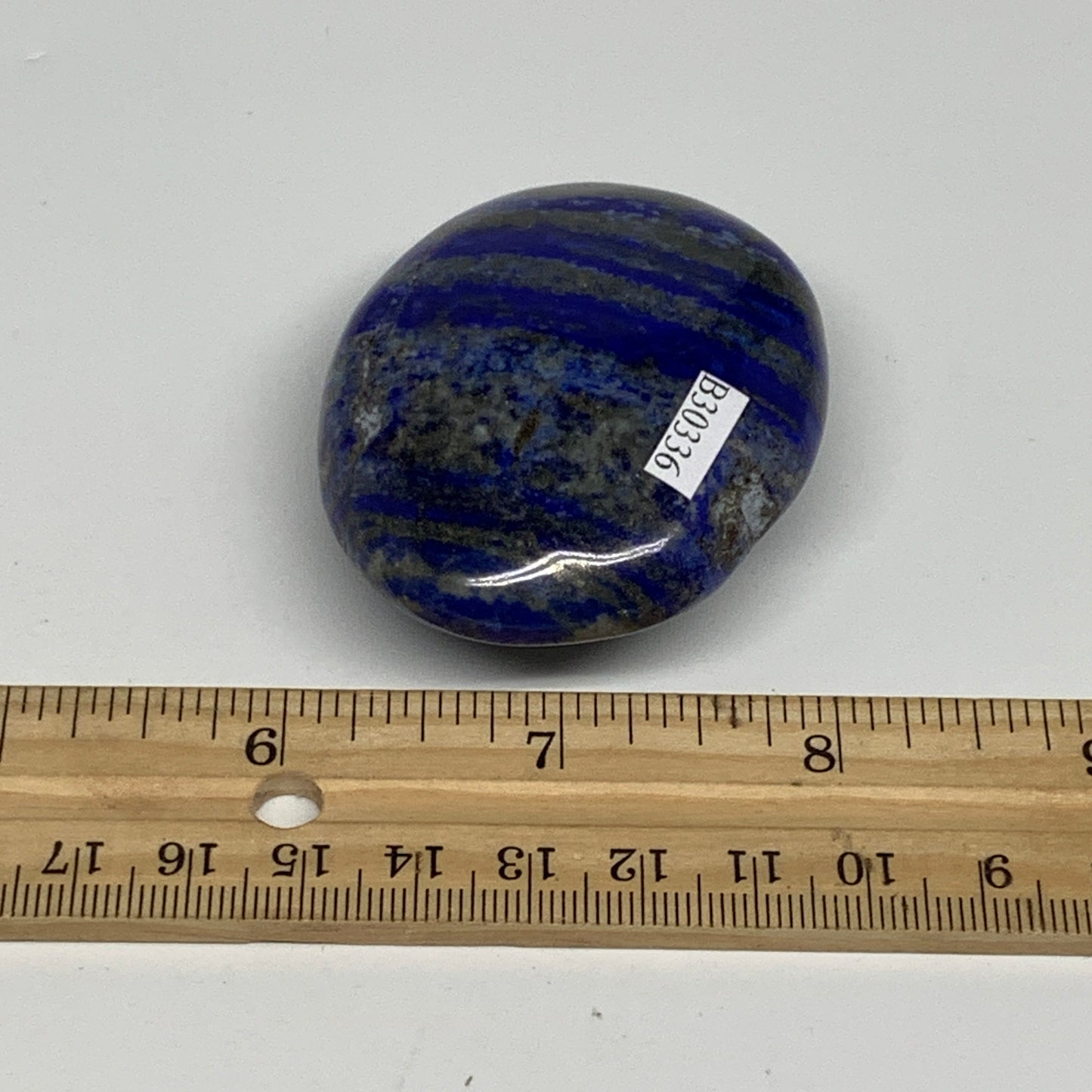 111.8g,2.4"x1.9"x0.9", Natural Lapis Lazuli Palm Stone @Afghanistan, B30336