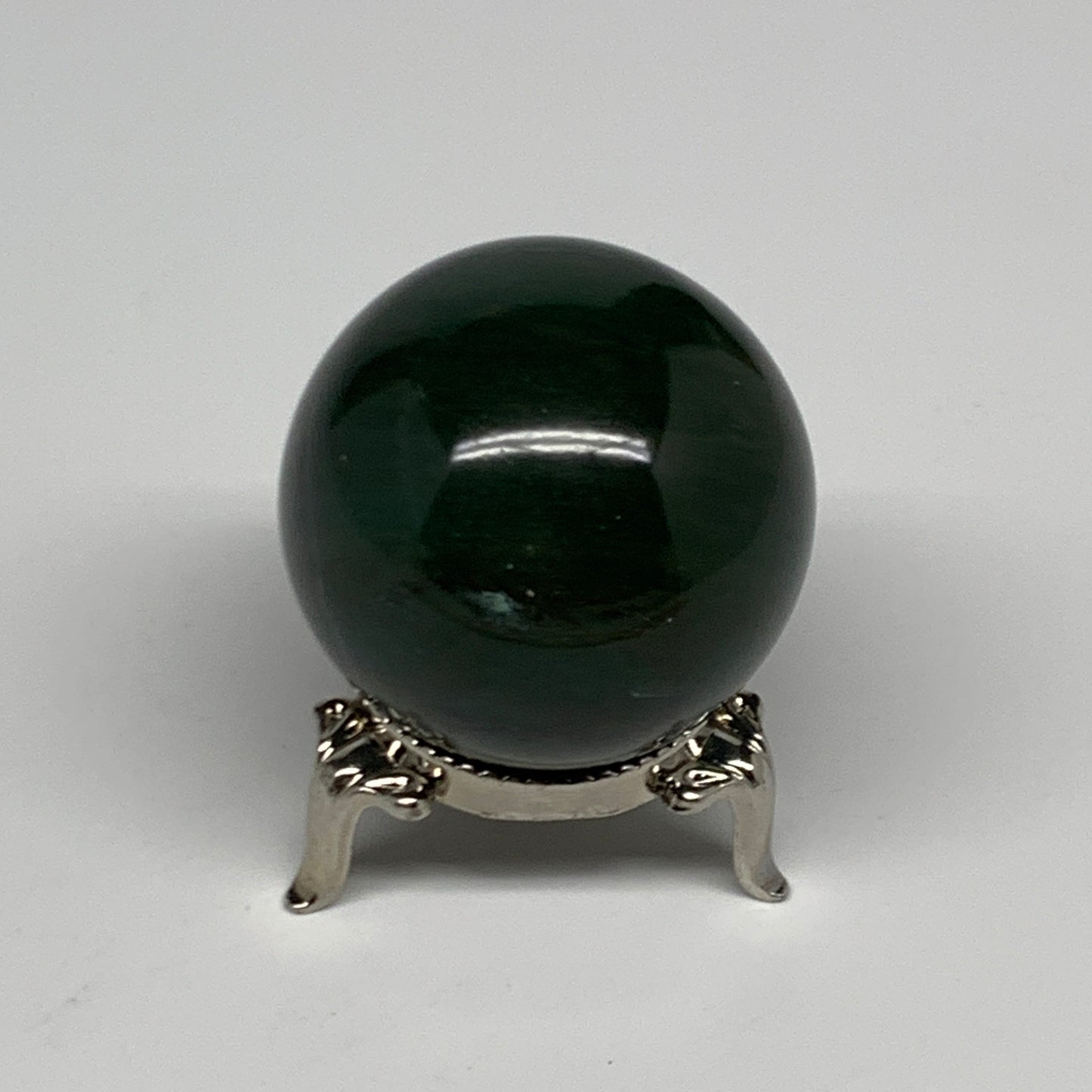 109g, 1.7"(42mm) Green Zade Stone Sphere Gemstone,Healing Crystal, B27159