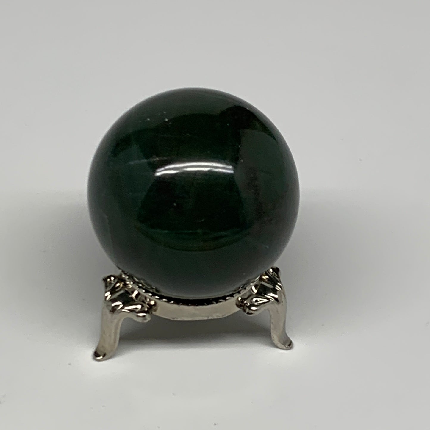 109g, 1.7"(42mm) Green Zade Stone Sphere Gemstone,Healing Crystal, B27159