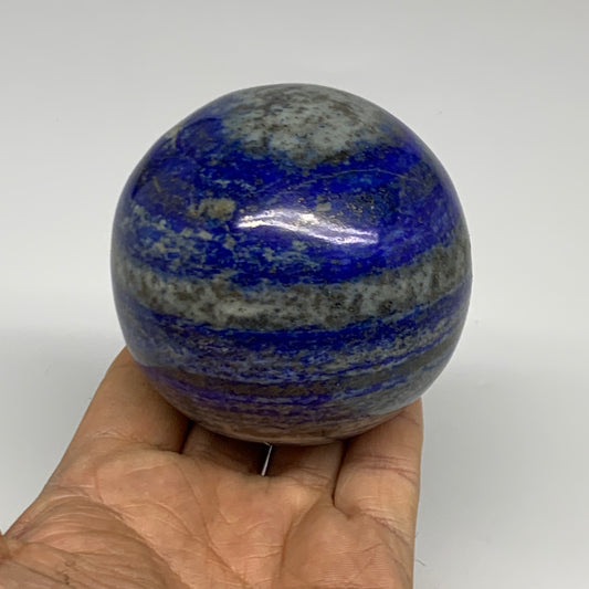 1.43 lbs, 2.9" (73mm), Lapis Lazuli Sphere Ball Gemstone @Afghanistan, B33163