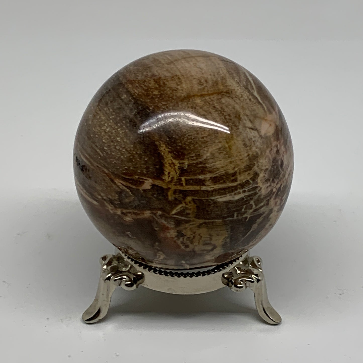 1.02 lbs, 2.7"(69mm), Black Moonstone Sphere Ball Gemstone Polished, B37527