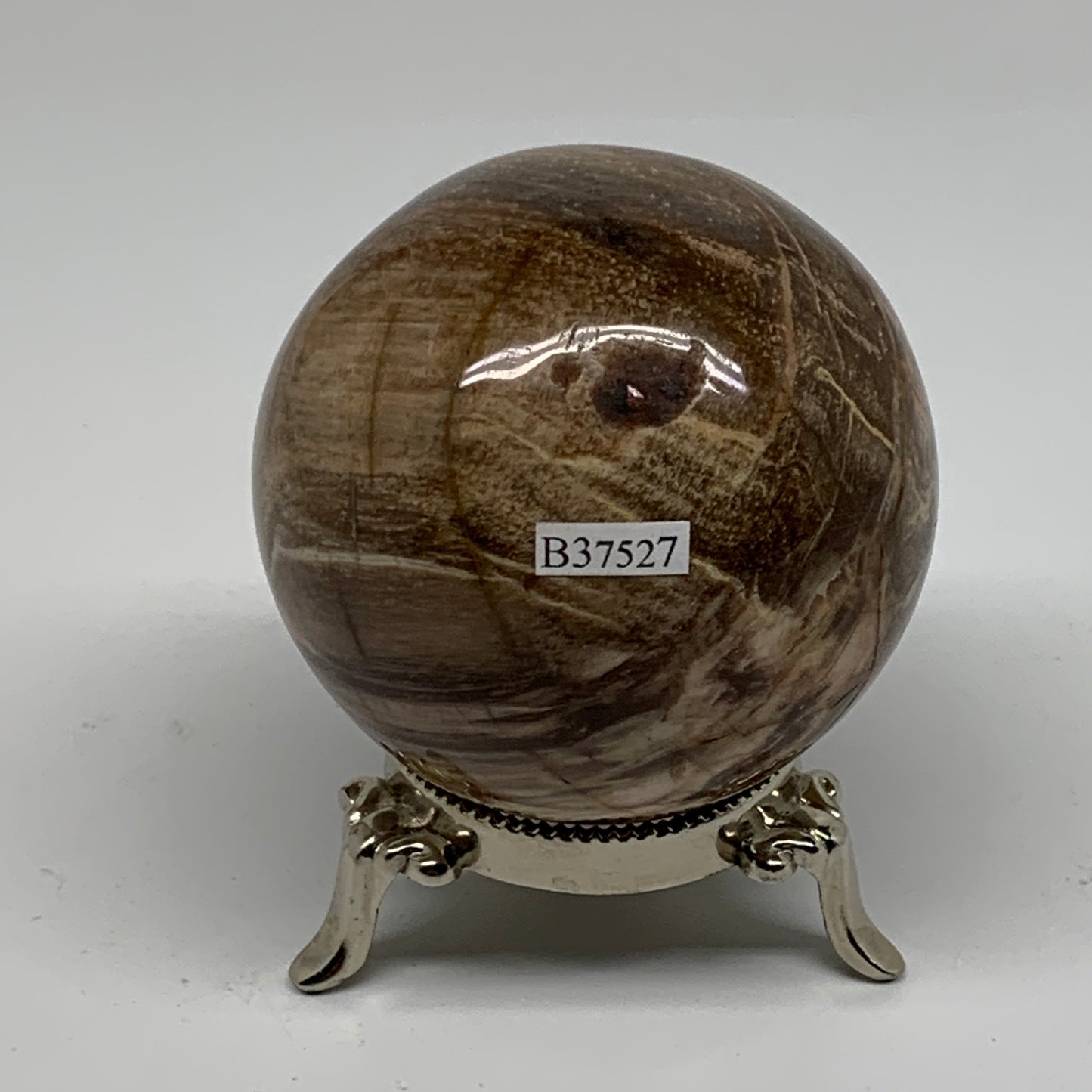 1.02 lbs, 2.7"(69mm), Black Moonstone Sphere Ball Gemstone Polished, B37527