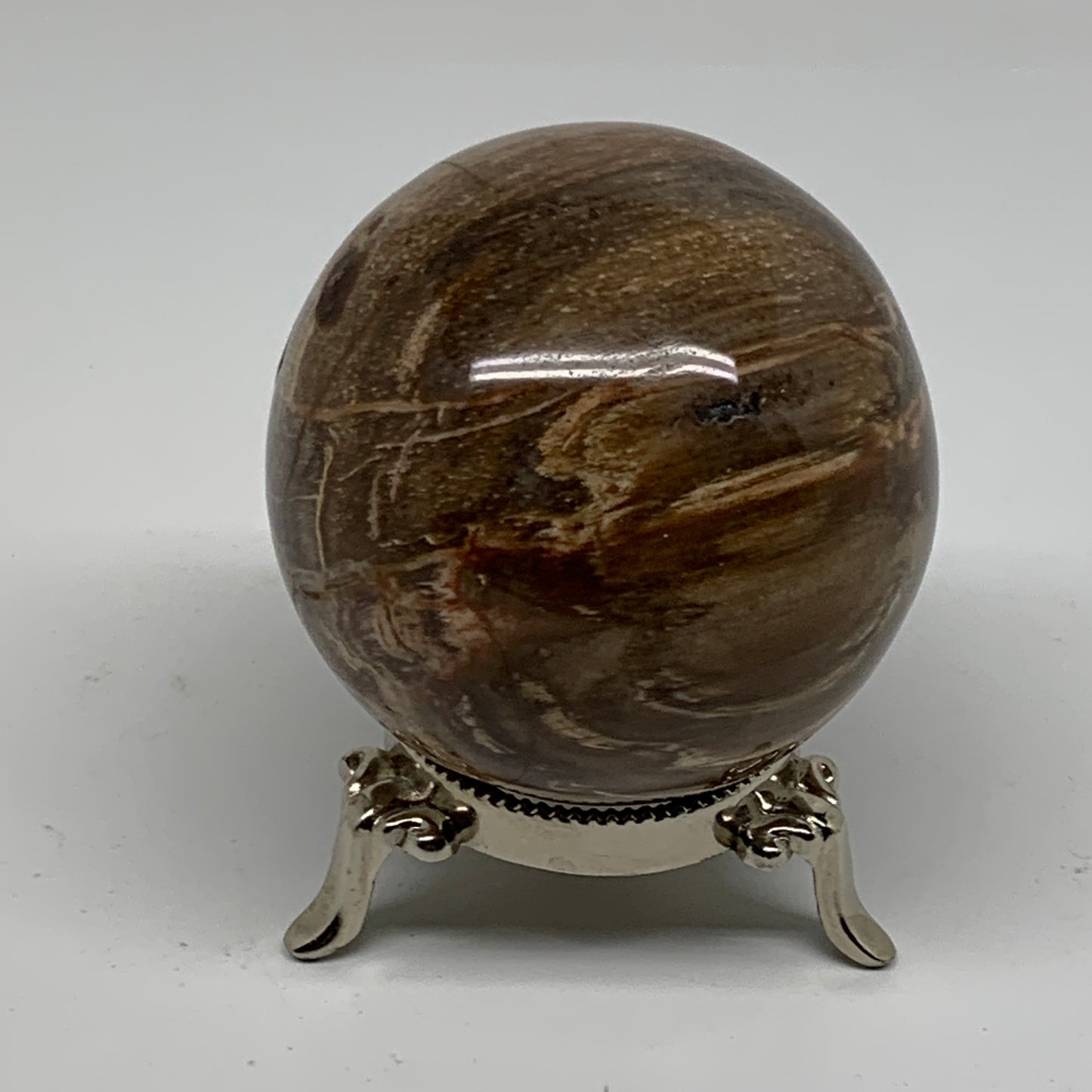 1.02 lbs, 2.7"(69mm), Black Moonstone Sphere Ball Gemstone Polished, B37527