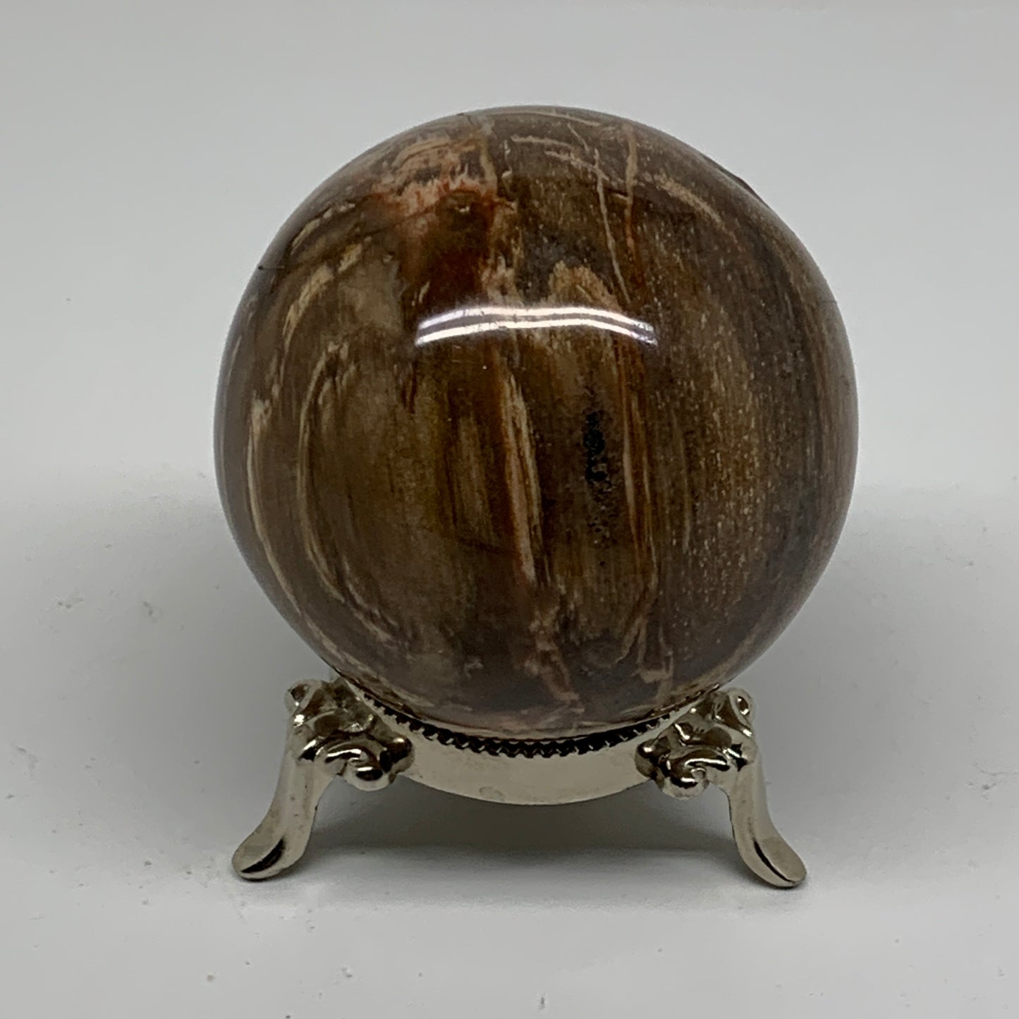 1.02 lbs, 2.7"(69mm), Black Moonstone Sphere Ball Gemstone Polished, B37527