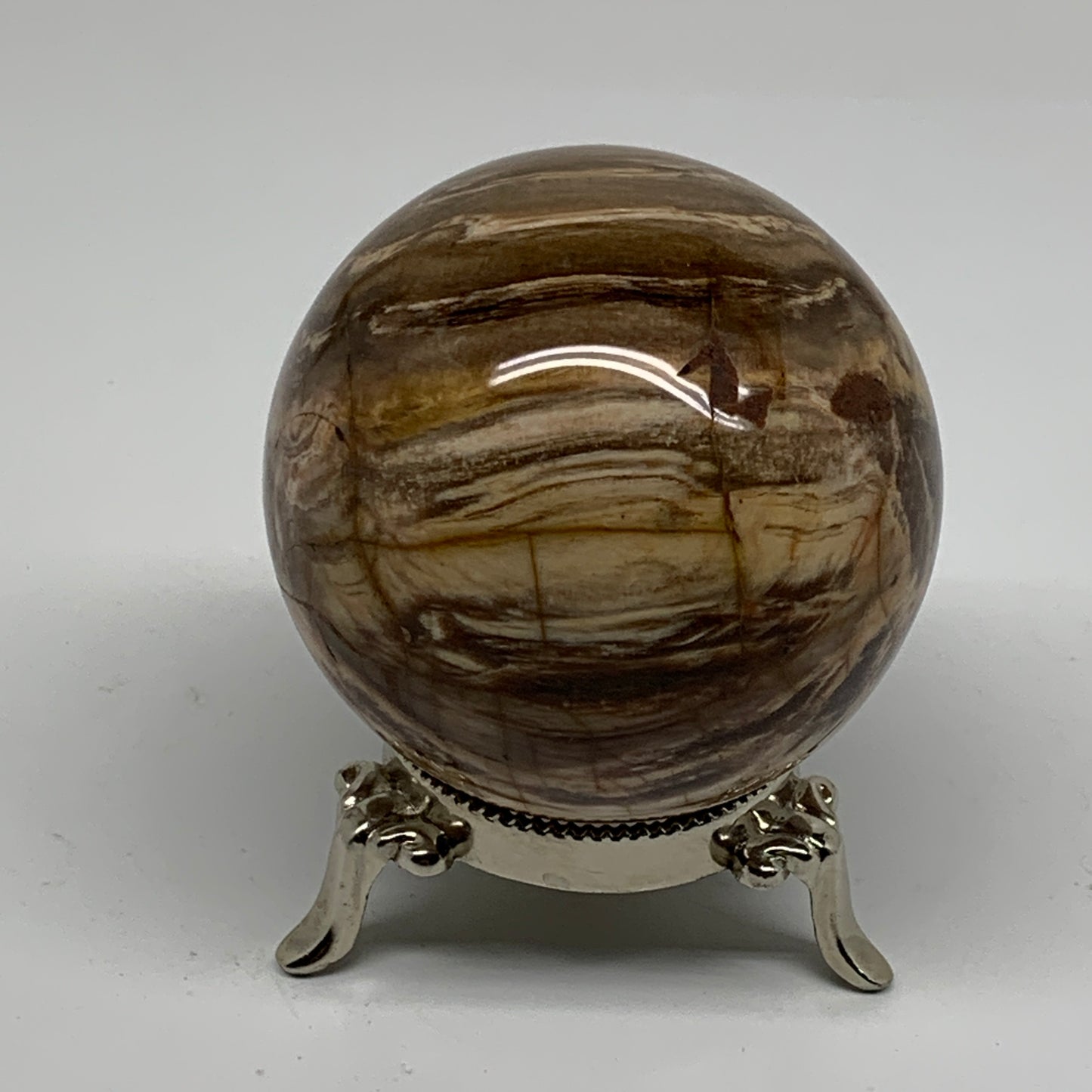 1.02 lbs, 2.7"(69mm), Black Moonstone Sphere Ball Gemstone Polished, B37527