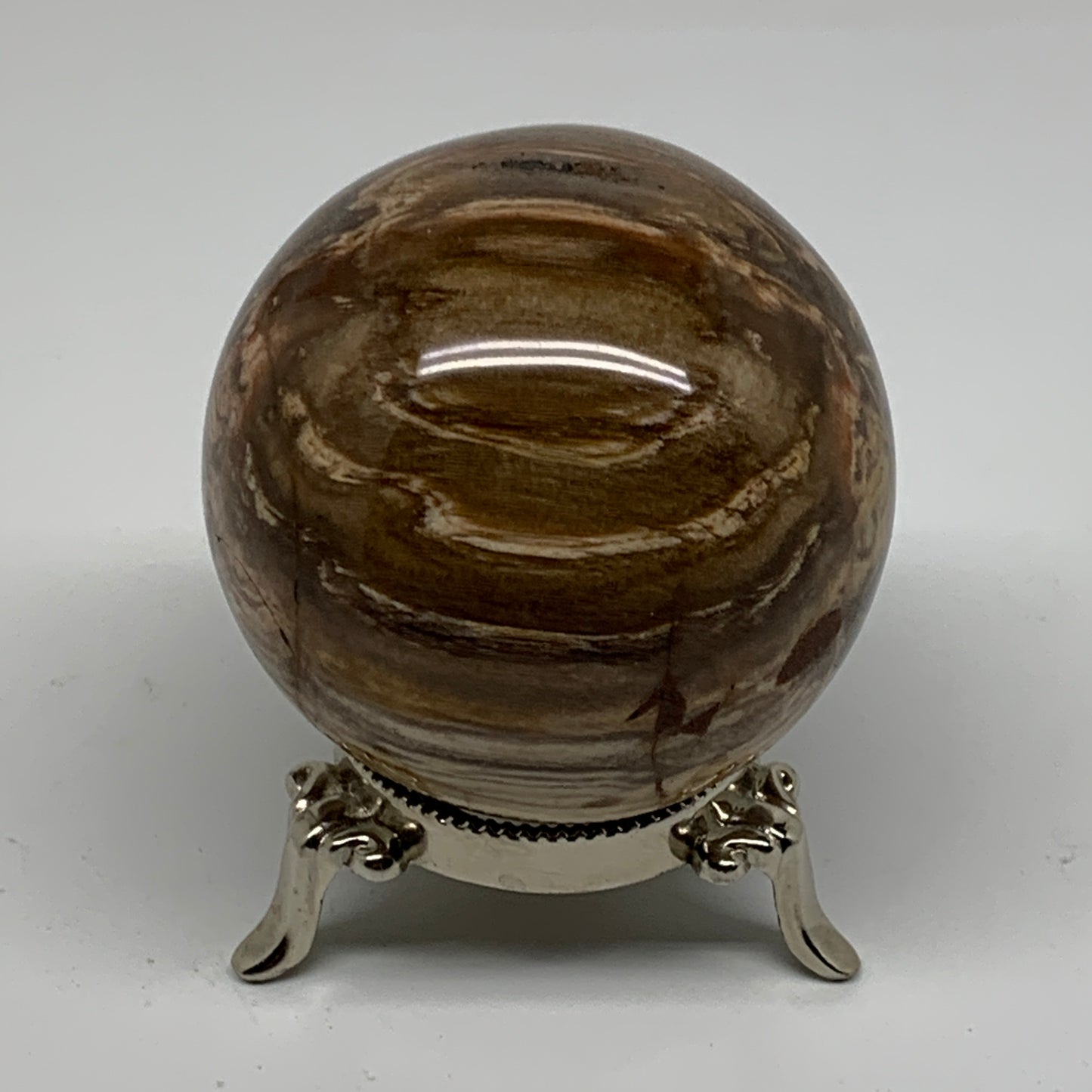 1.02 lbs, 2.7"(69mm), Black Moonstone Sphere Ball Gemstone Polished, B37527