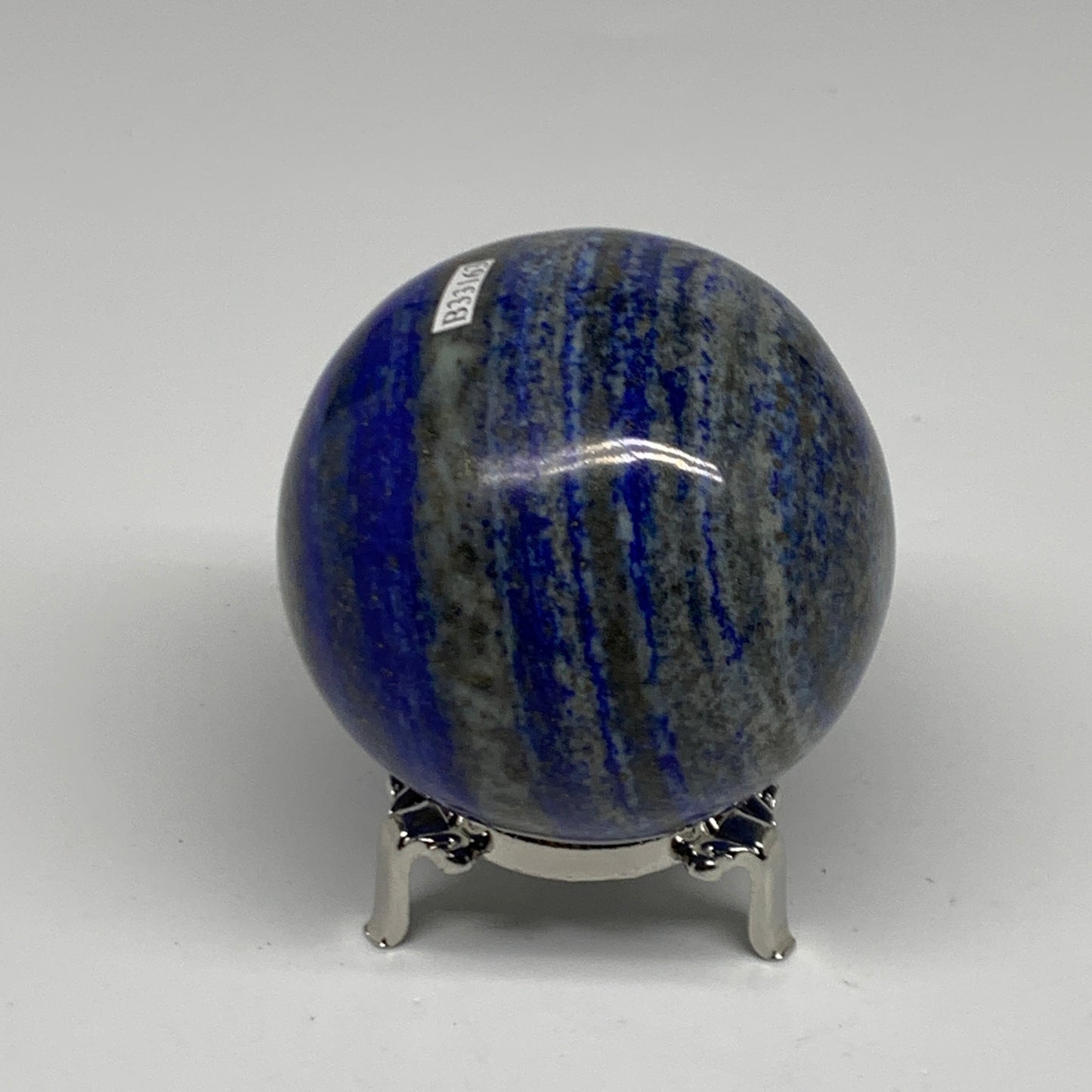 1.43 lbs, 2.9" (73mm), Lapis Lazuli Sphere Ball Gemstone @Afghanistan, B33163