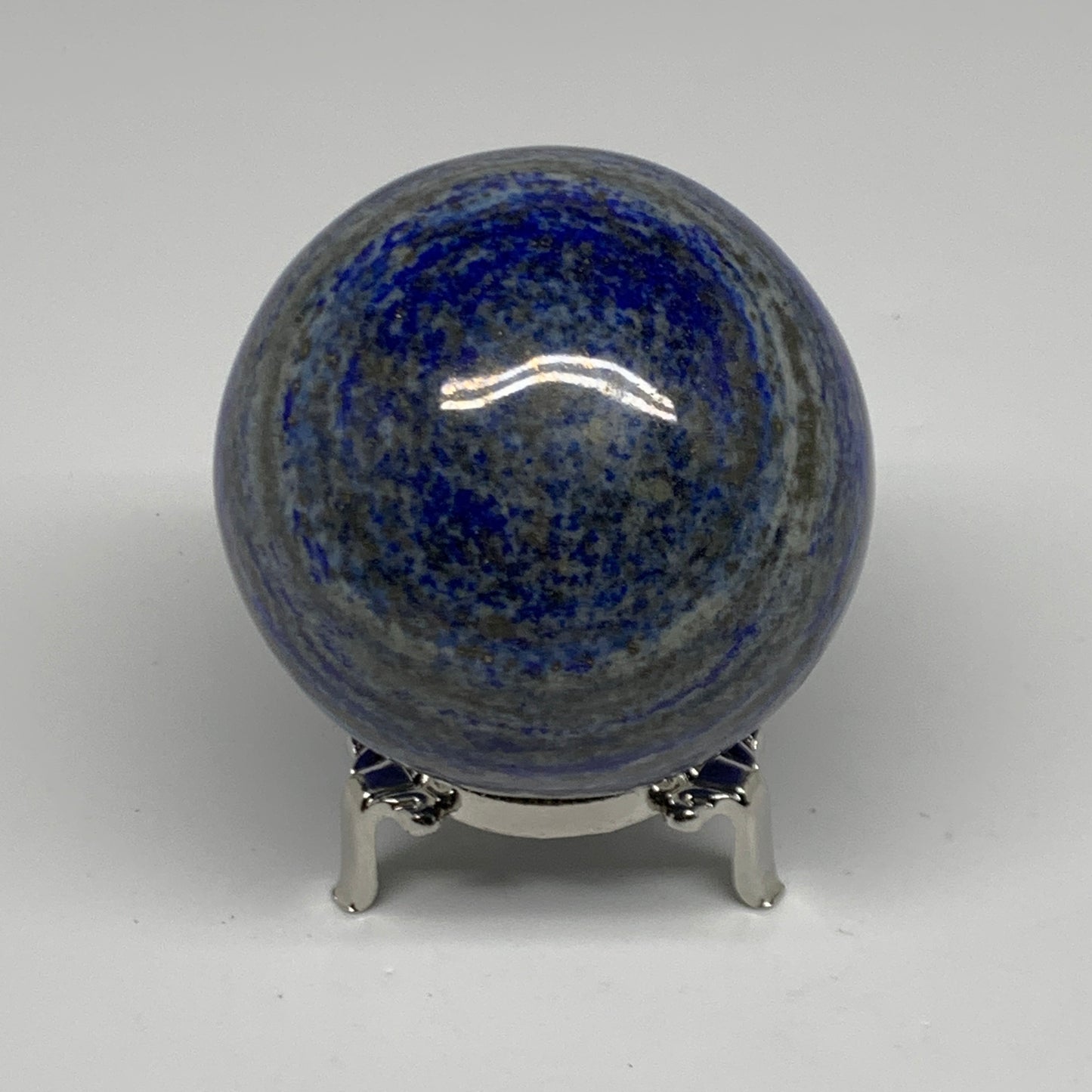 1.43 lbs, 2.9" (73mm), Lapis Lazuli Sphere Ball Gemstone @Afghanistan, B33163