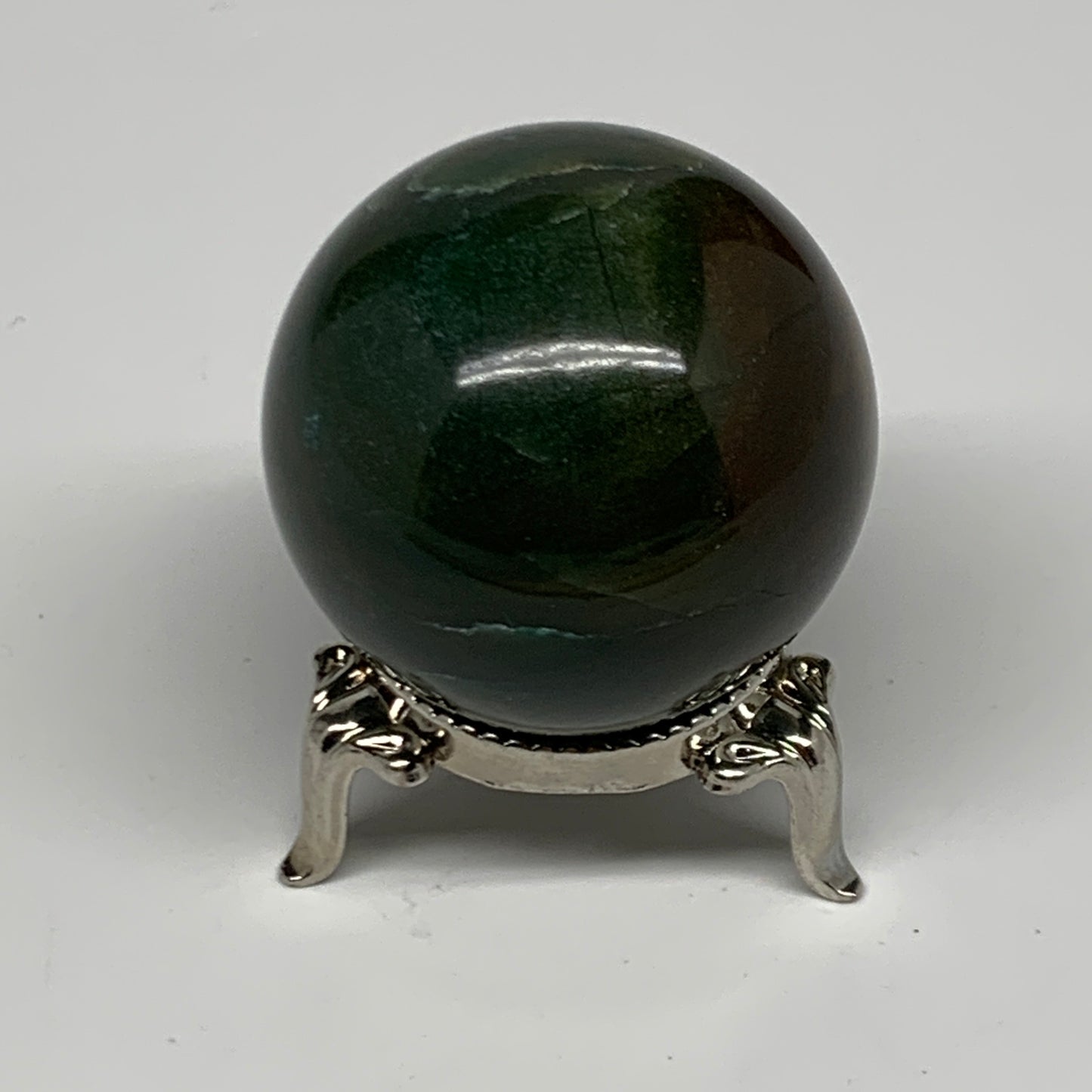 106.2g, 1.6"(42mm) Green Zade Stone Sphere Gemstone,Healing Crystal, B27163