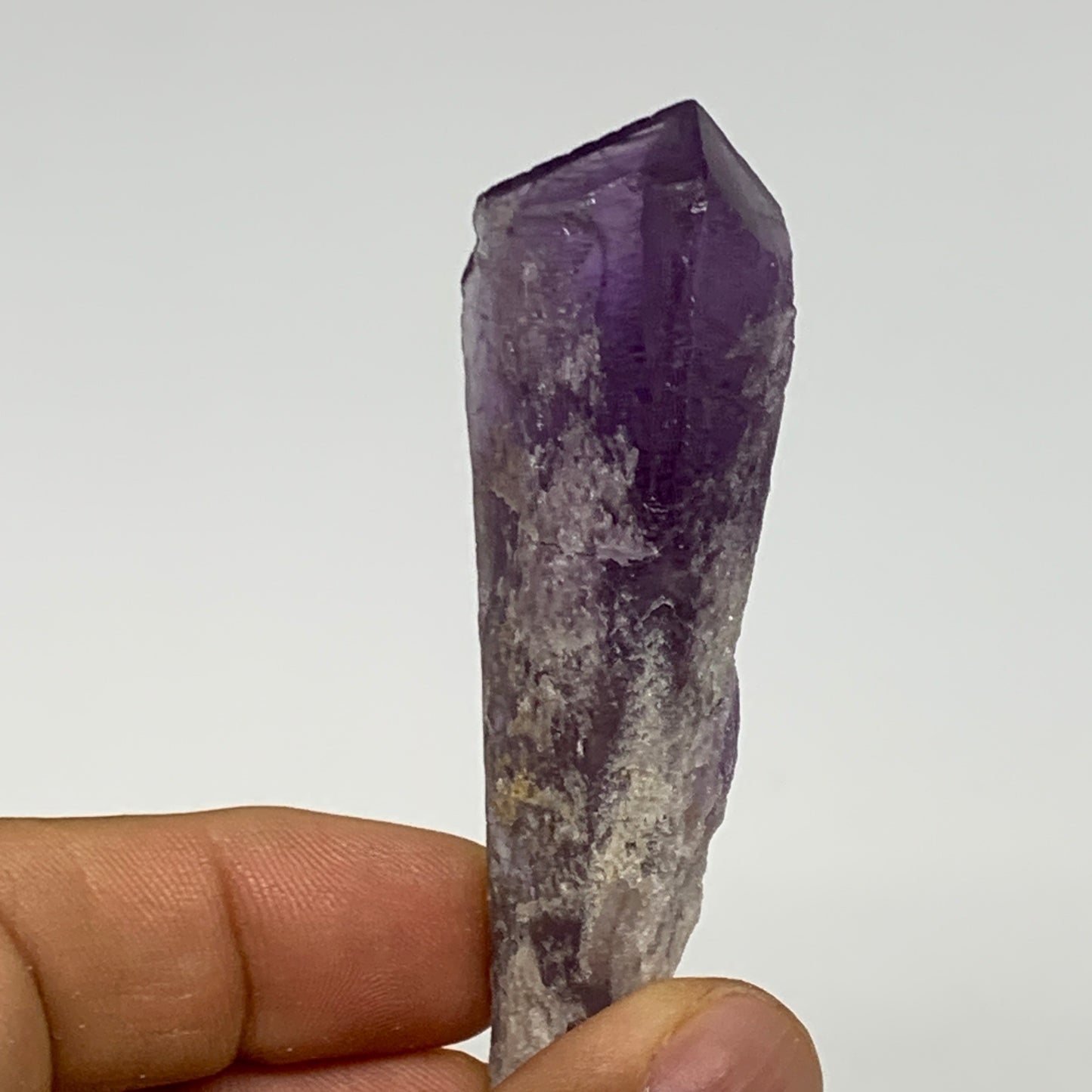 129.8g, 2.6" - 2.9", 4pcs, Amethyst Point Polished Rough lower part @Brazil, B28