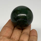109g, 1.7"(42mm) Green Zade Stone Sphere Gemstone,Healing Crystal, B27164